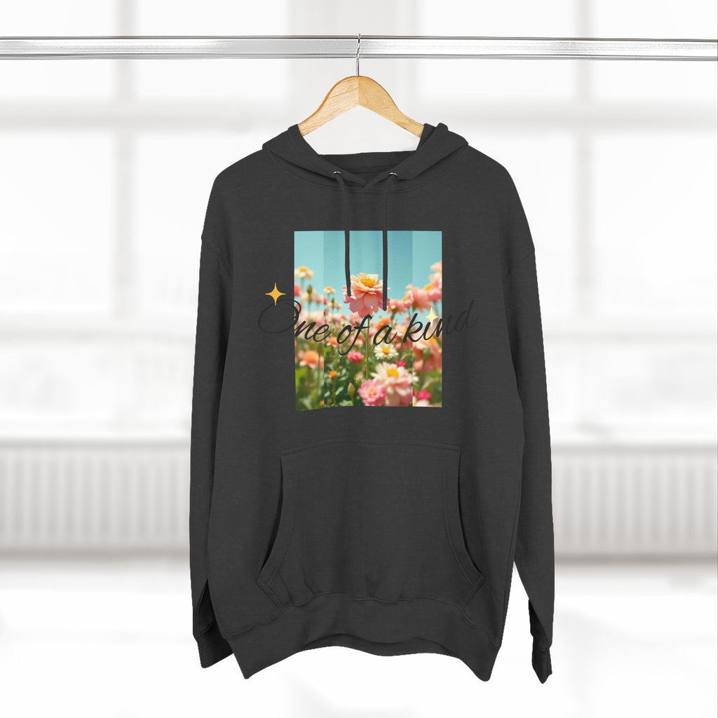 Unique Floral Fleece Hoodie, Cozy Casual Wear, Gift for Her, Trendy Sweatshirt, Spring Fashion, Matching Outfits