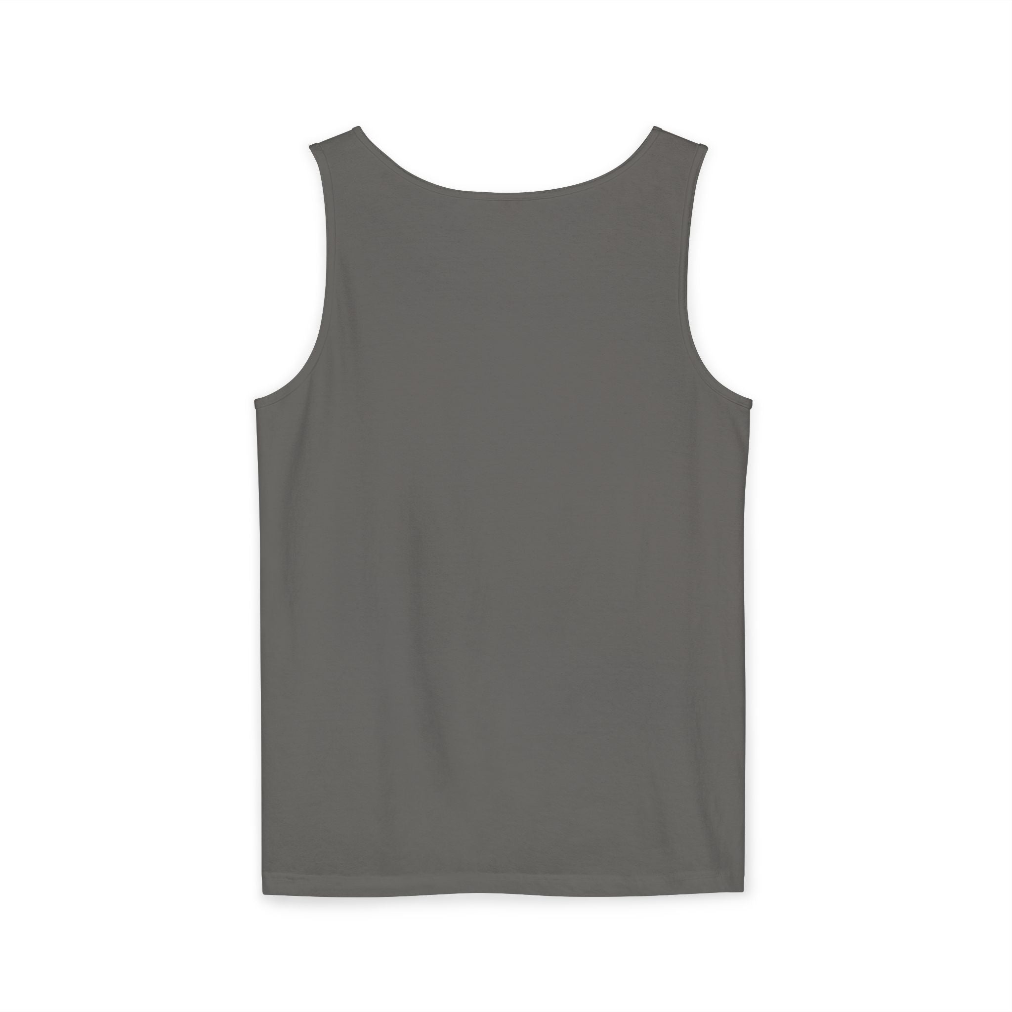 Garment-Dyed Tank Top with 'Real' Design, Summer Wear, Casual Shirt, Holiday Gift, Layering Essential, Positive Vibes