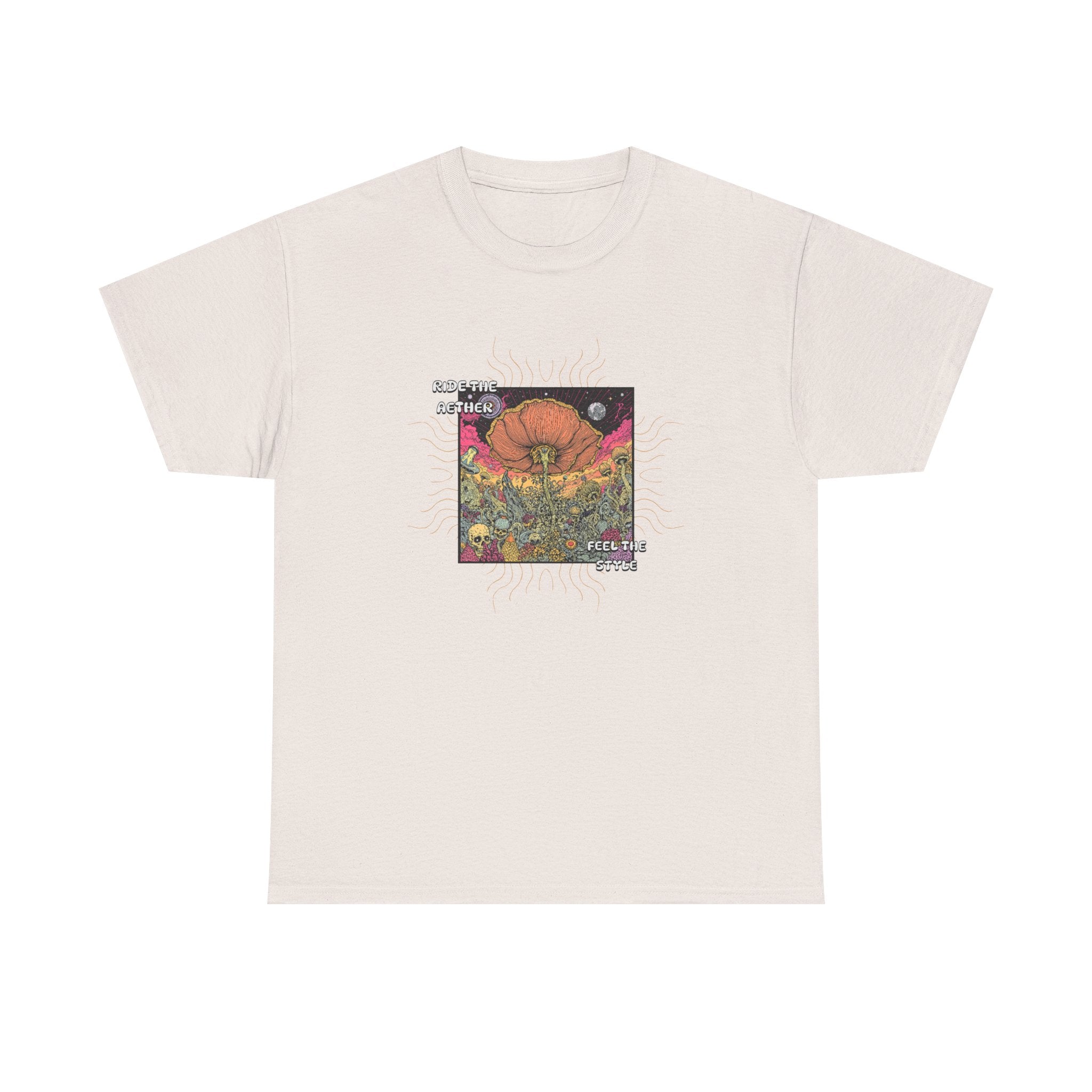 Celestial Pumpkin Unisex Heavy Cotton Tee, Halloween Apparel, Fall Fashion, Graphic Tee, Gift for Pumpkin Lovers