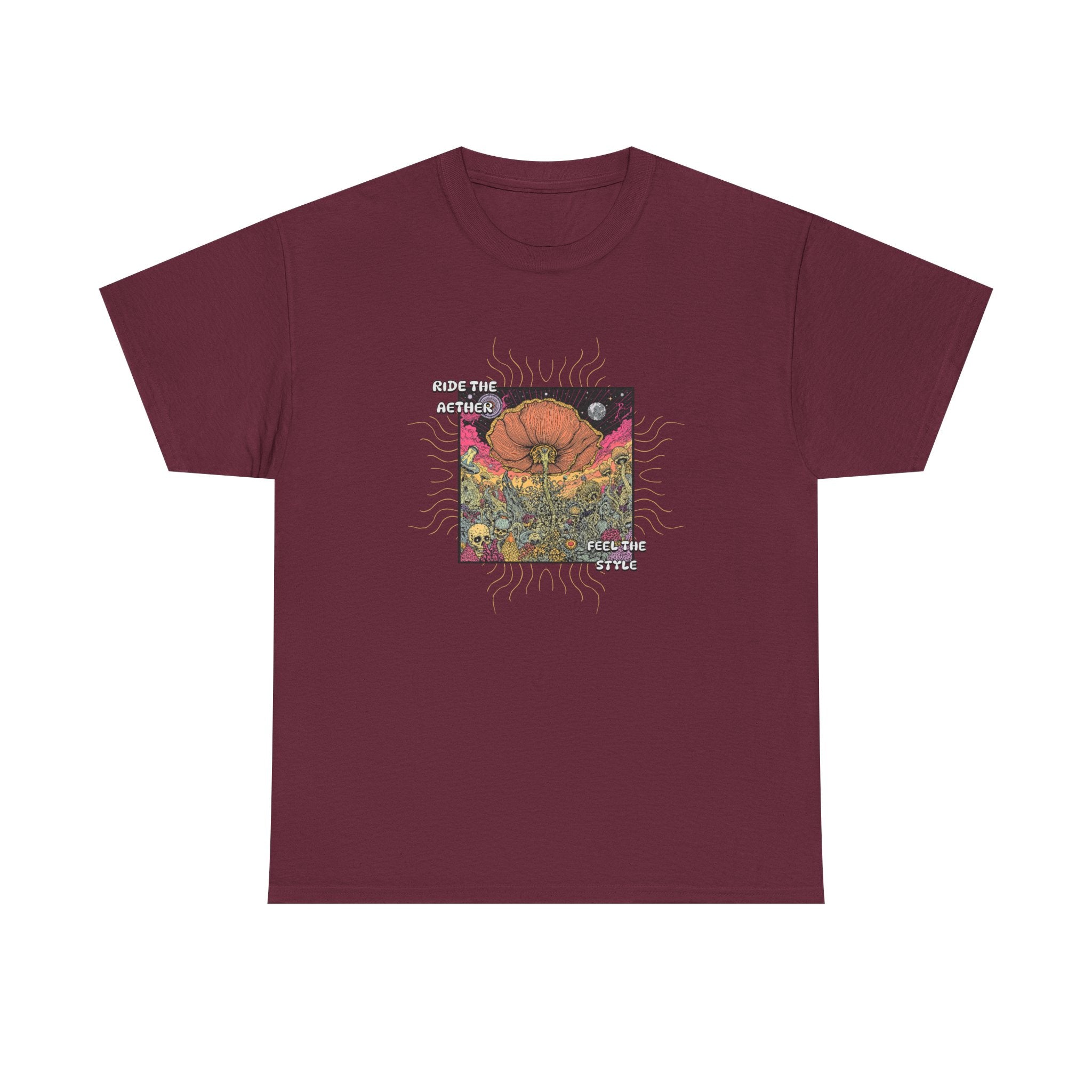 Celestial Pumpkin Unisex Heavy Cotton Tee, Halloween Apparel, Fall Fashion, Graphic Tee, Gift for Pumpkin Lovers