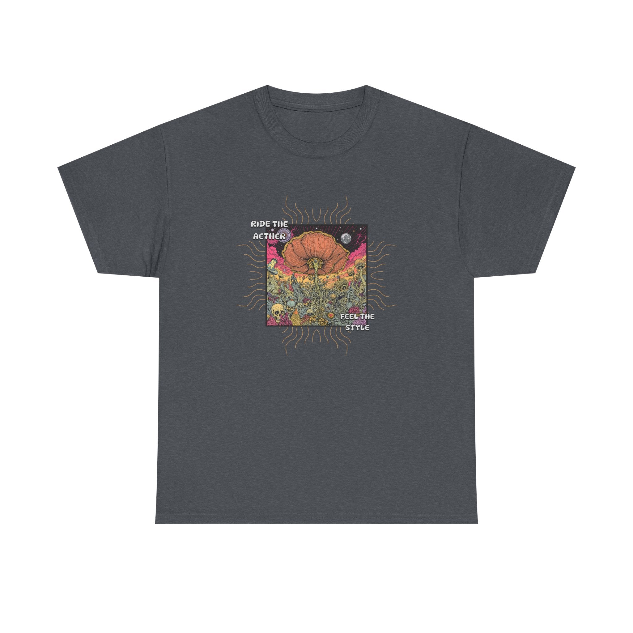 Celestial Pumpkin Unisex Heavy Cotton Tee, Halloween Apparel, Fall Fashion, Graphic Tee, Gift for Pumpkin Lovers