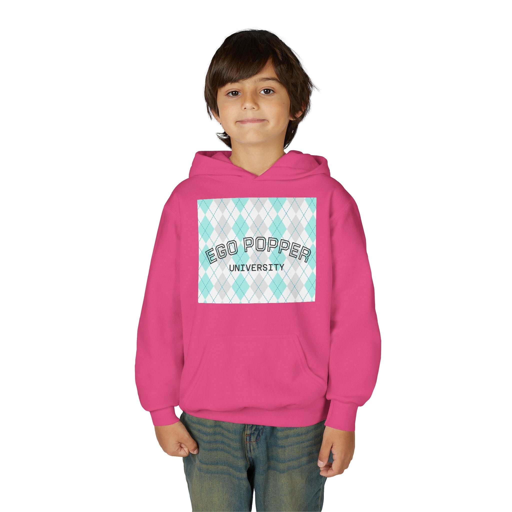 Ego Popper University Hoodie, Youth Sweater for Students, College Apparel, Funny Gift for Graduates, Cool Casual Wear