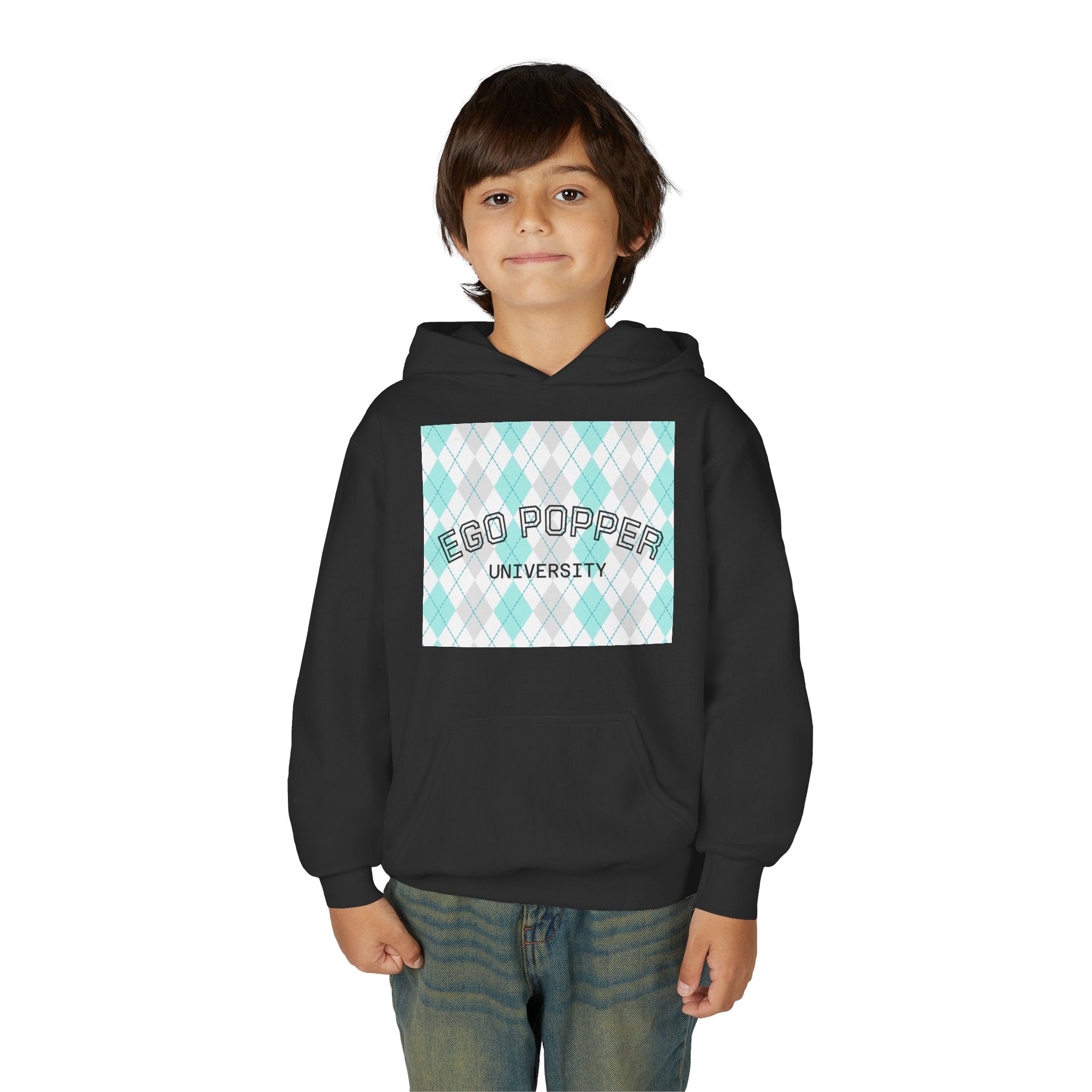 Ego Popper University Hoodie, Youth Sweater for Students, College Apparel, Funny Gift for Graduates, Cool Casual Wear