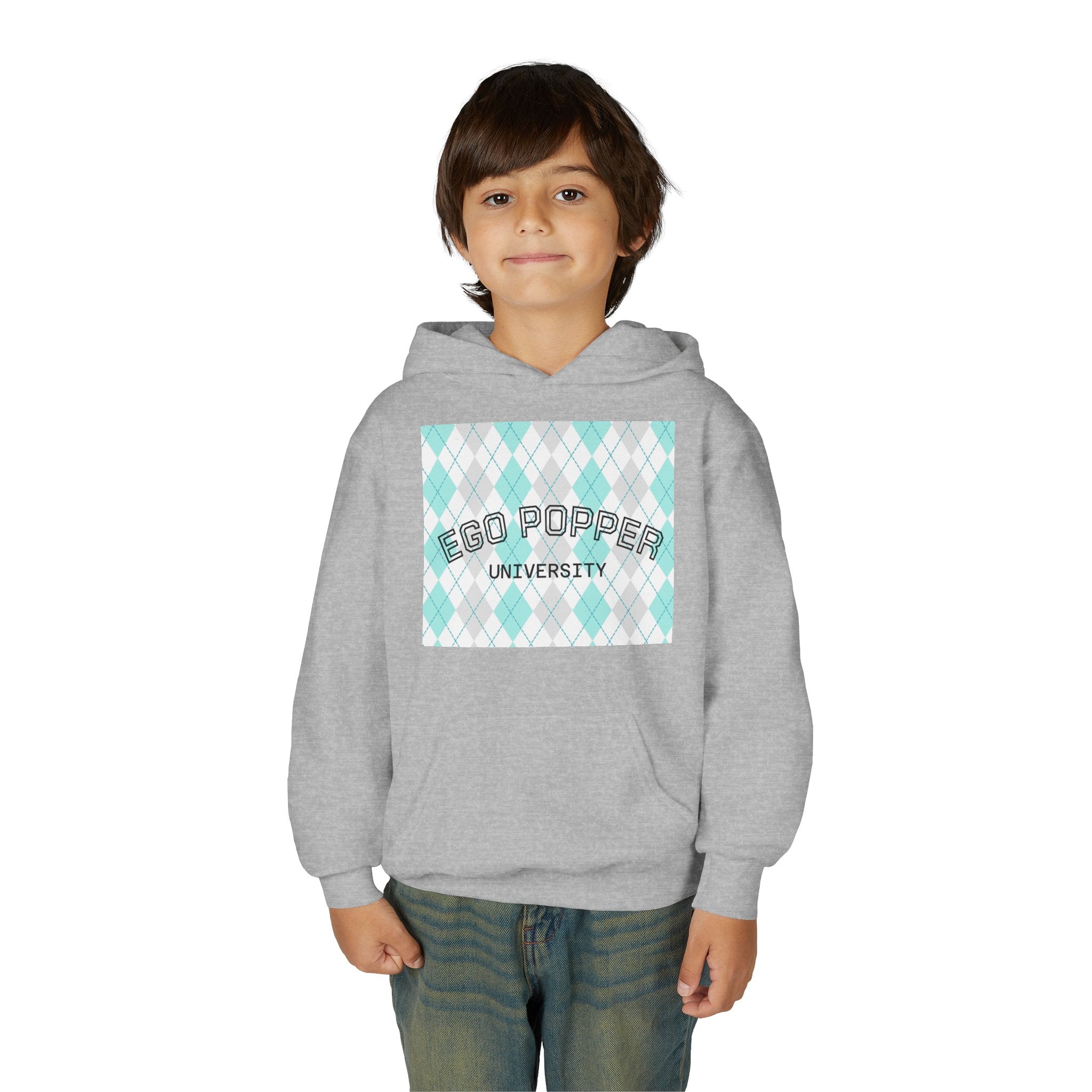 Ego Popper University Hoodie, Youth Sweater for Students, College Apparel, Funny Gift for Graduates, Cool Casual Wear