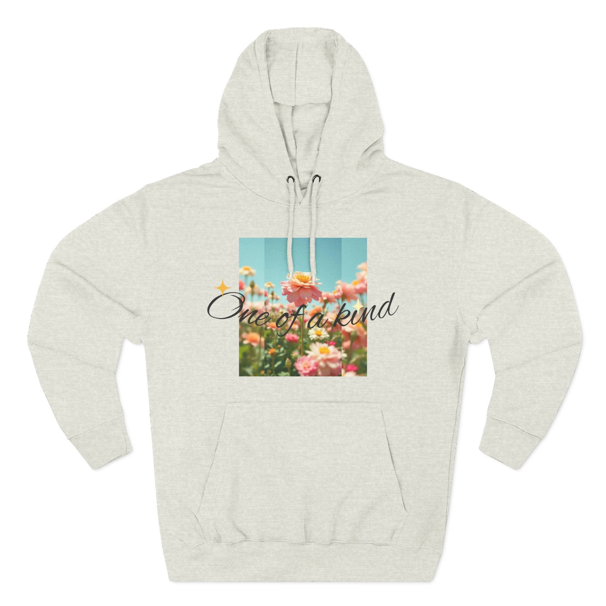 Unique Floral Fleece Hoodie, Cozy Casual Wear, Gift for Her, Trendy Sweatshirt, Spring Fashion, Matching Outfits