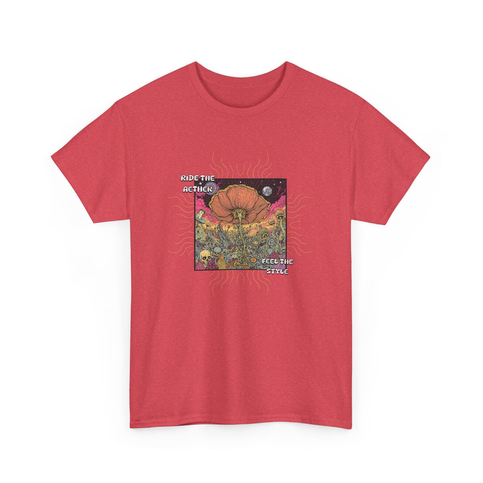 Celestial Pumpkin Unisex Heavy Cotton Tee, Halloween Apparel, Fall Fashion, Graphic Tee, Gift for Pumpkin Lovers