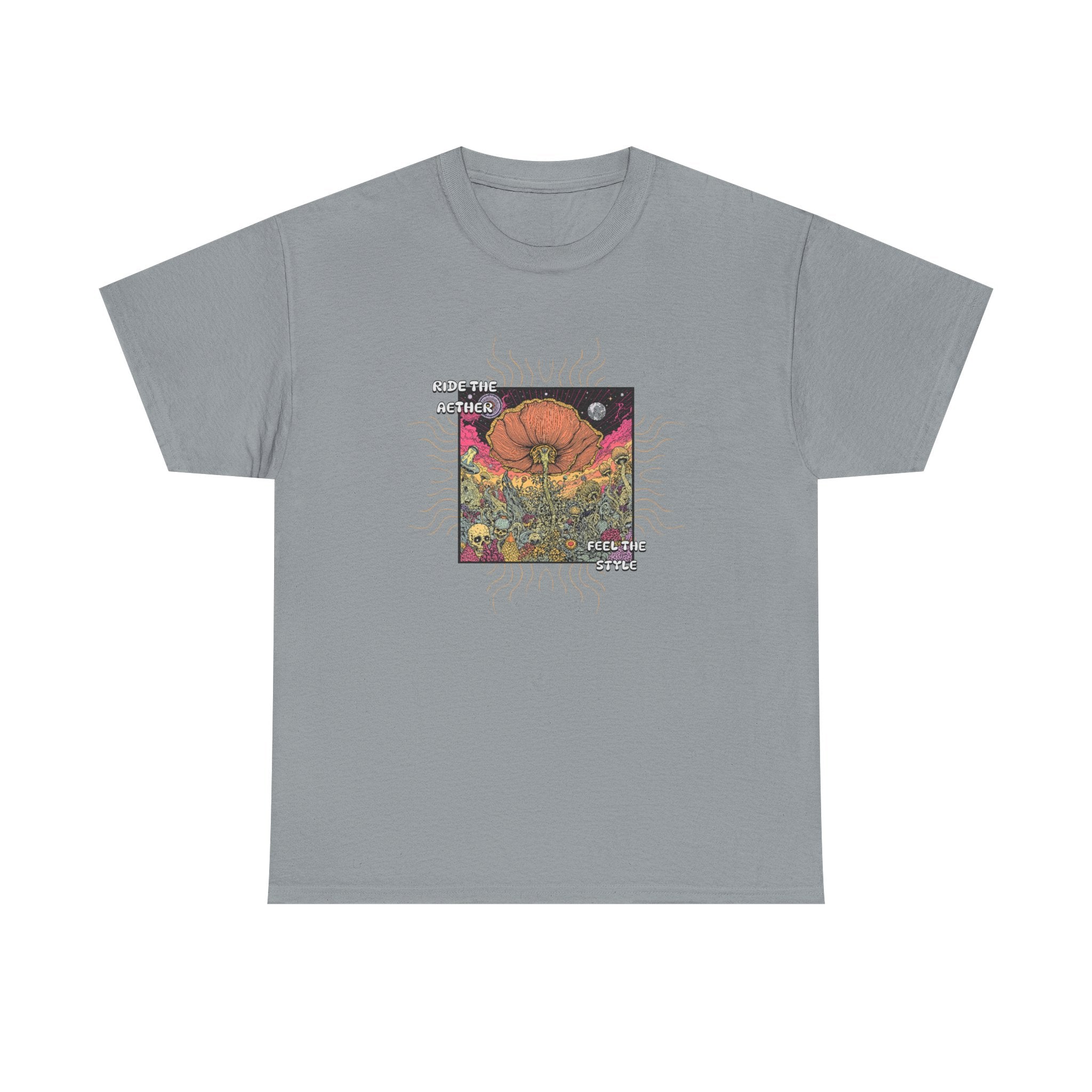 Celestial Pumpkin Unisex Heavy Cotton Tee, Halloween Apparel, Fall Fashion, Graphic Tee, Gift for Pumpkin Lovers