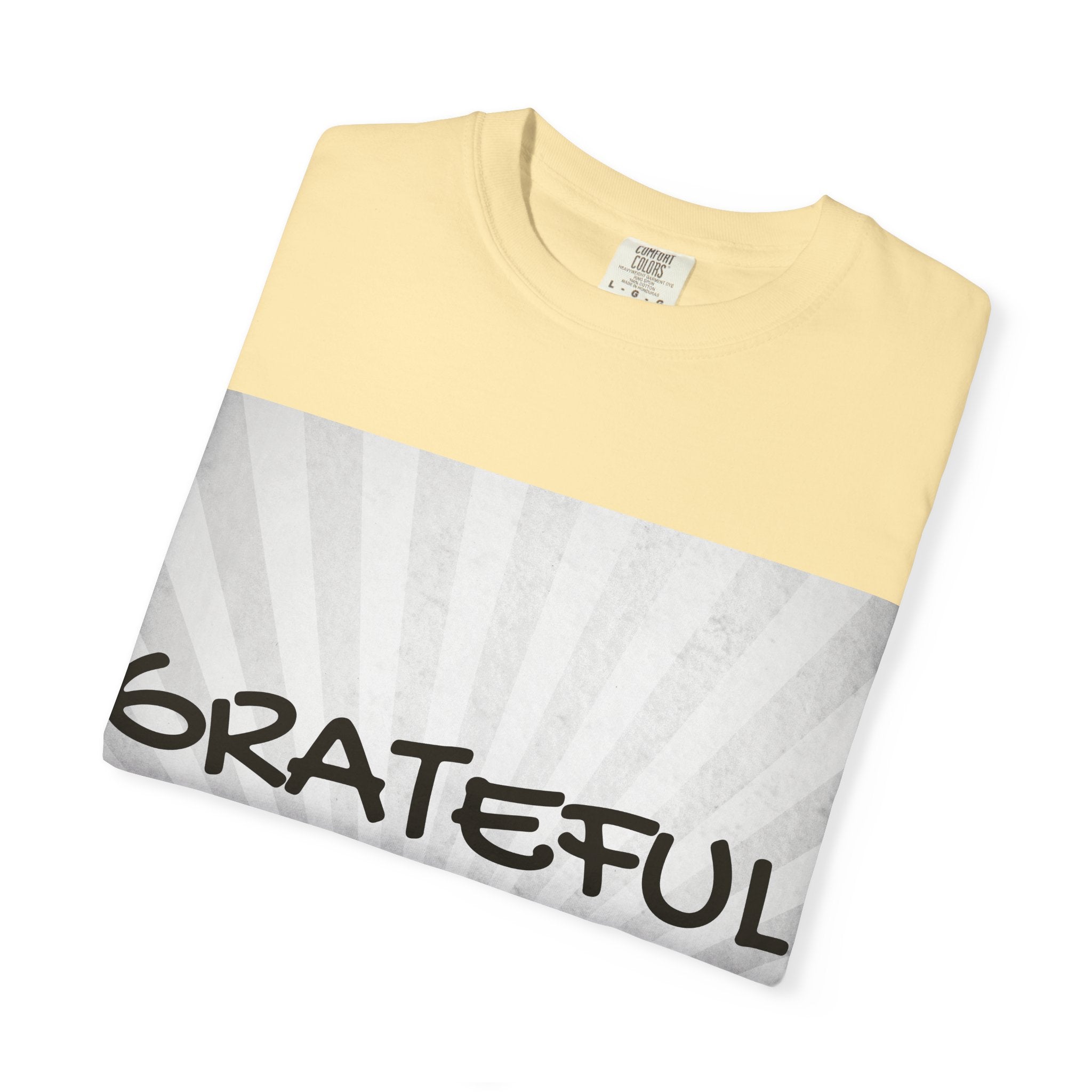 Grateful Floral T-Shirt, Positive Vibe Tee, Gift for Friends, Motivational Apparel, Spring or Summer Style