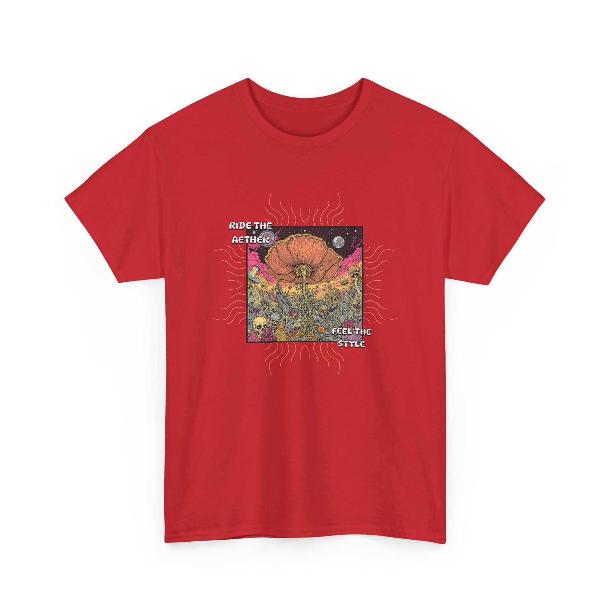 Celestial Pumpkin Unisex Heavy Cotton Tee, Halloween Apparel, Fall Fashion, Graphic Tee, Gift for Pumpkin Lovers