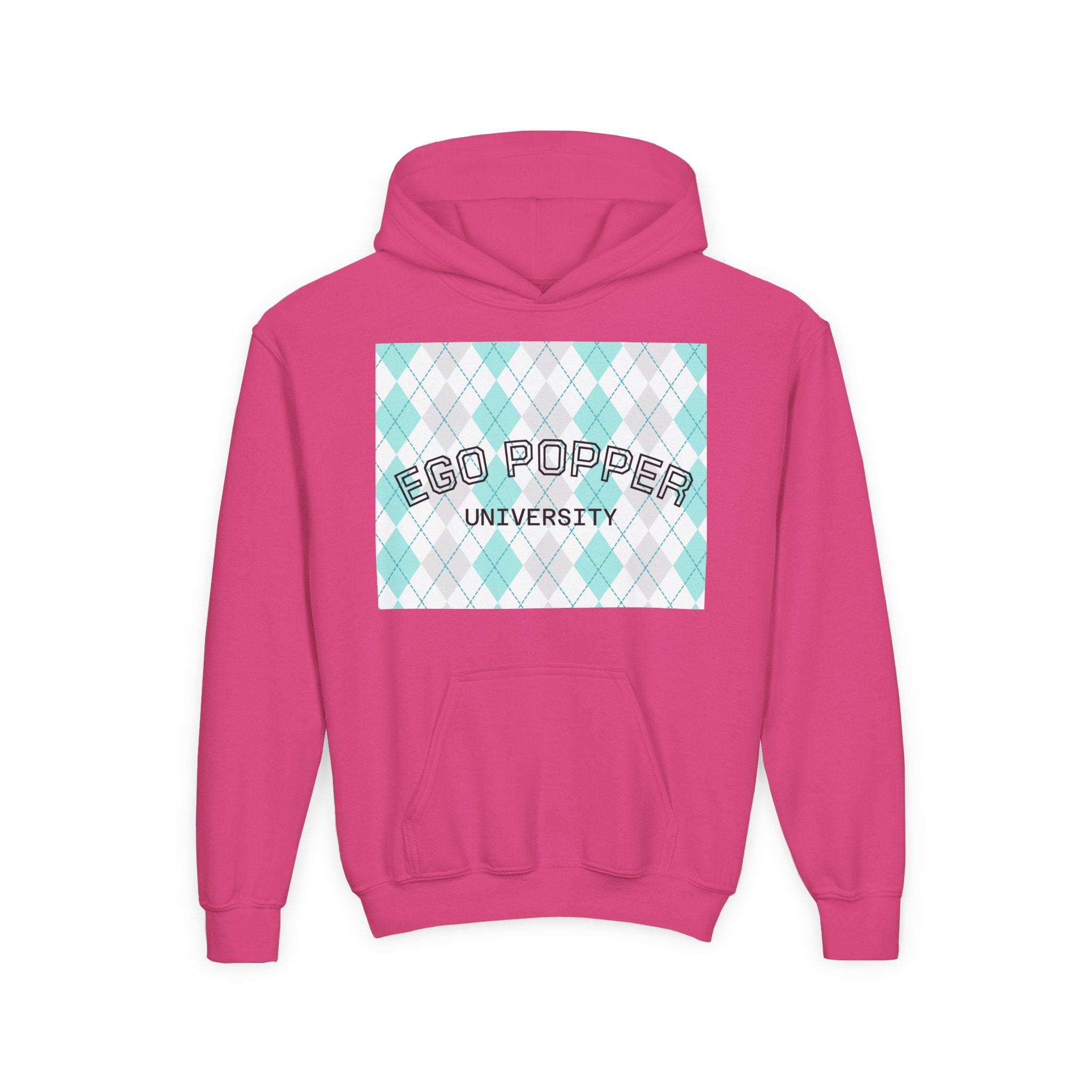 Ego Popper University Hoodie, Youth Sweater for Students, College Apparel, Funny Gift for Graduates, Cool Casual Wear