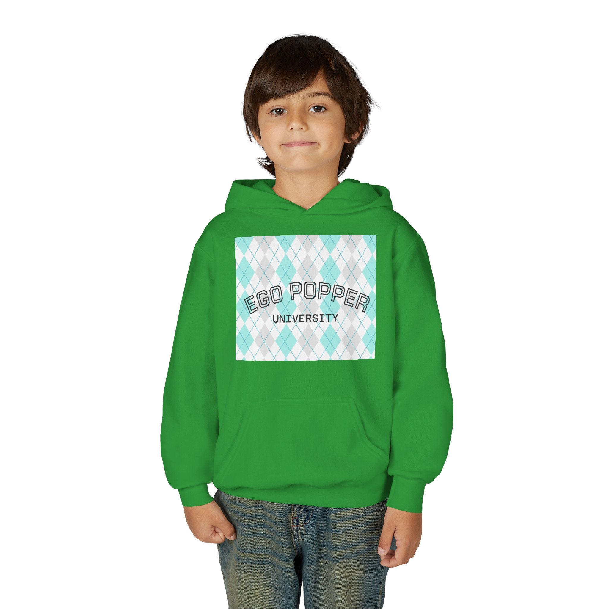 Ego Popper University Hoodie, Youth Sweater for Students, College Apparel, Funny Gift for Graduates, Cool Casual Wear