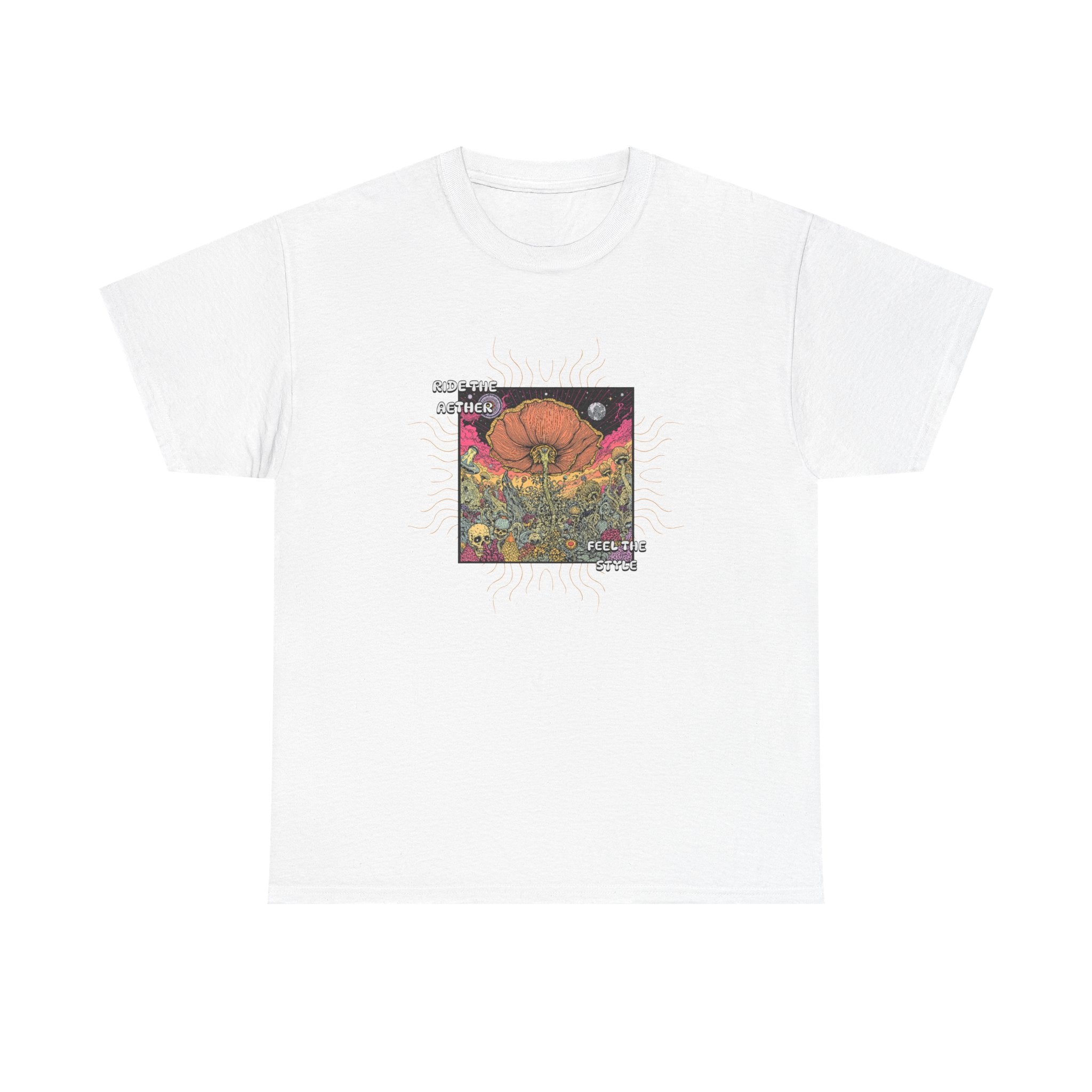 Celestial Pumpkin Unisex Heavy Cotton Tee, Halloween Apparel, Fall Fashion, Graphic Tee, Gift for Pumpkin Lovers