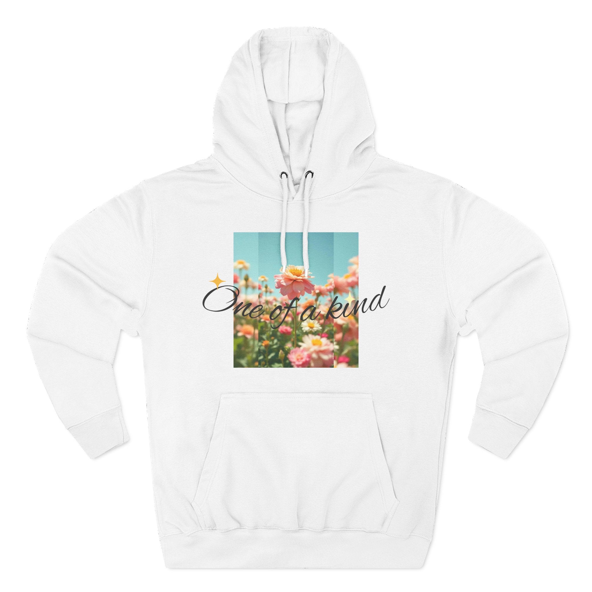 Unique Floral Fleece Hoodie, Cozy Casual Wear, Gift for Her, Trendy Sweatshirt, Spring Fashion, Matching Outfits