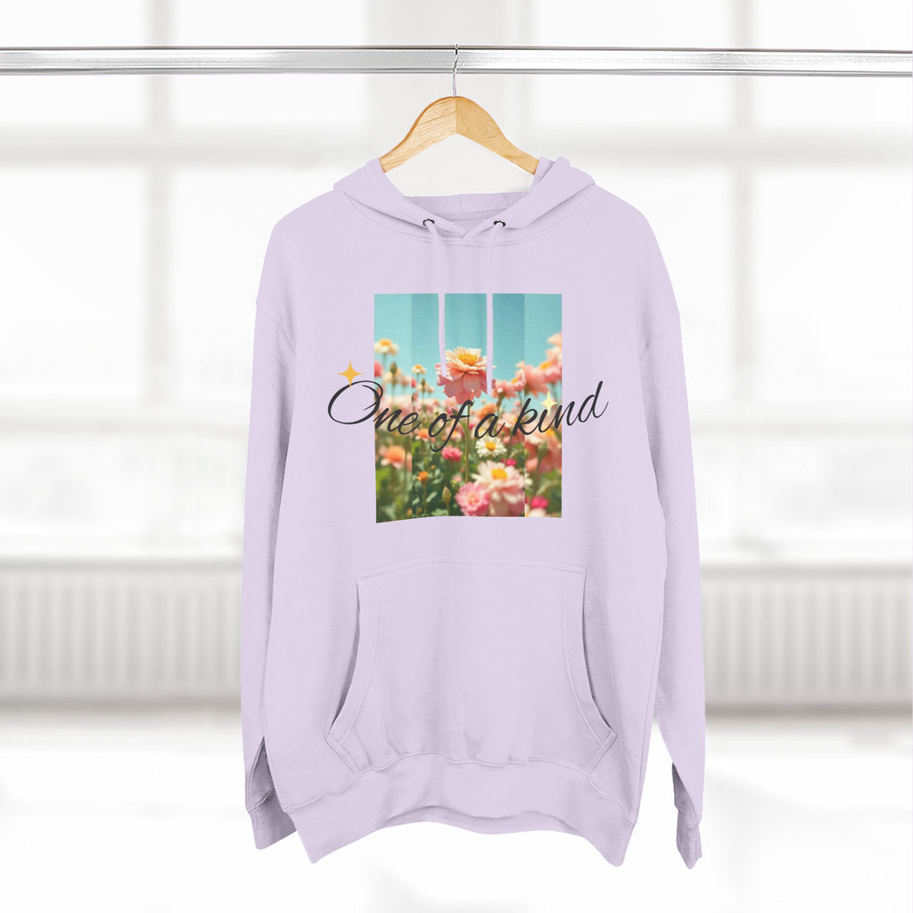 Unique Floral Fleece Hoodie, Cozy Casual Wear, Gift for Her, Trendy Sweatshirt, Spring Fashion, Matching Outfits
