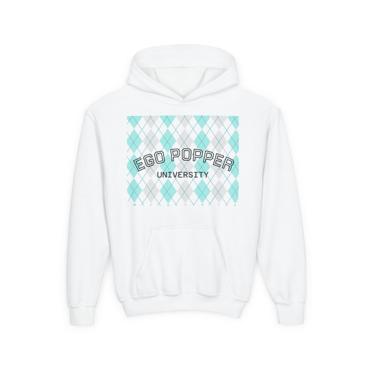 Ego Popper University Hoodie, Youth Sweater for Students, College Apparel, Funny Gift for Graduates, Cool Casual Wear
