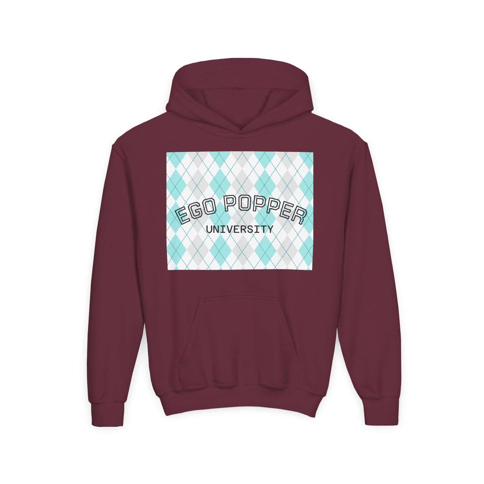 Ego Popper University Hoodie, Youth Sweater for Students, College Apparel, Funny Gift for Graduates, Cool Casual Wear