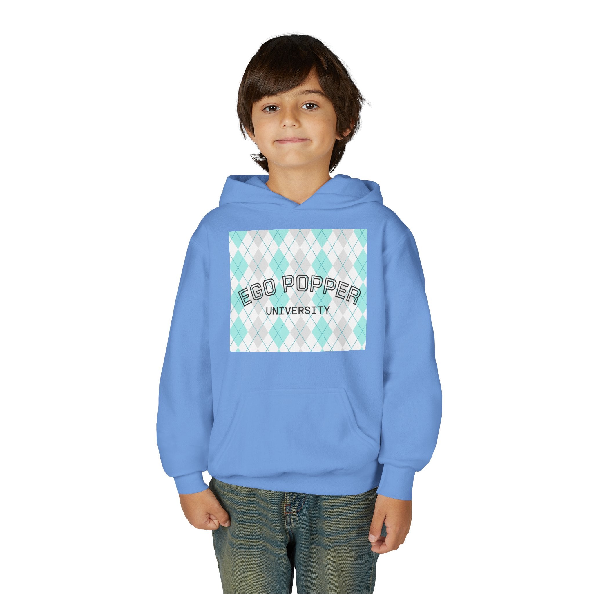 Ego Popper University Hoodie, Youth Sweater for Students, College Apparel, Funny Gift for Graduates, Cool Casual Wear