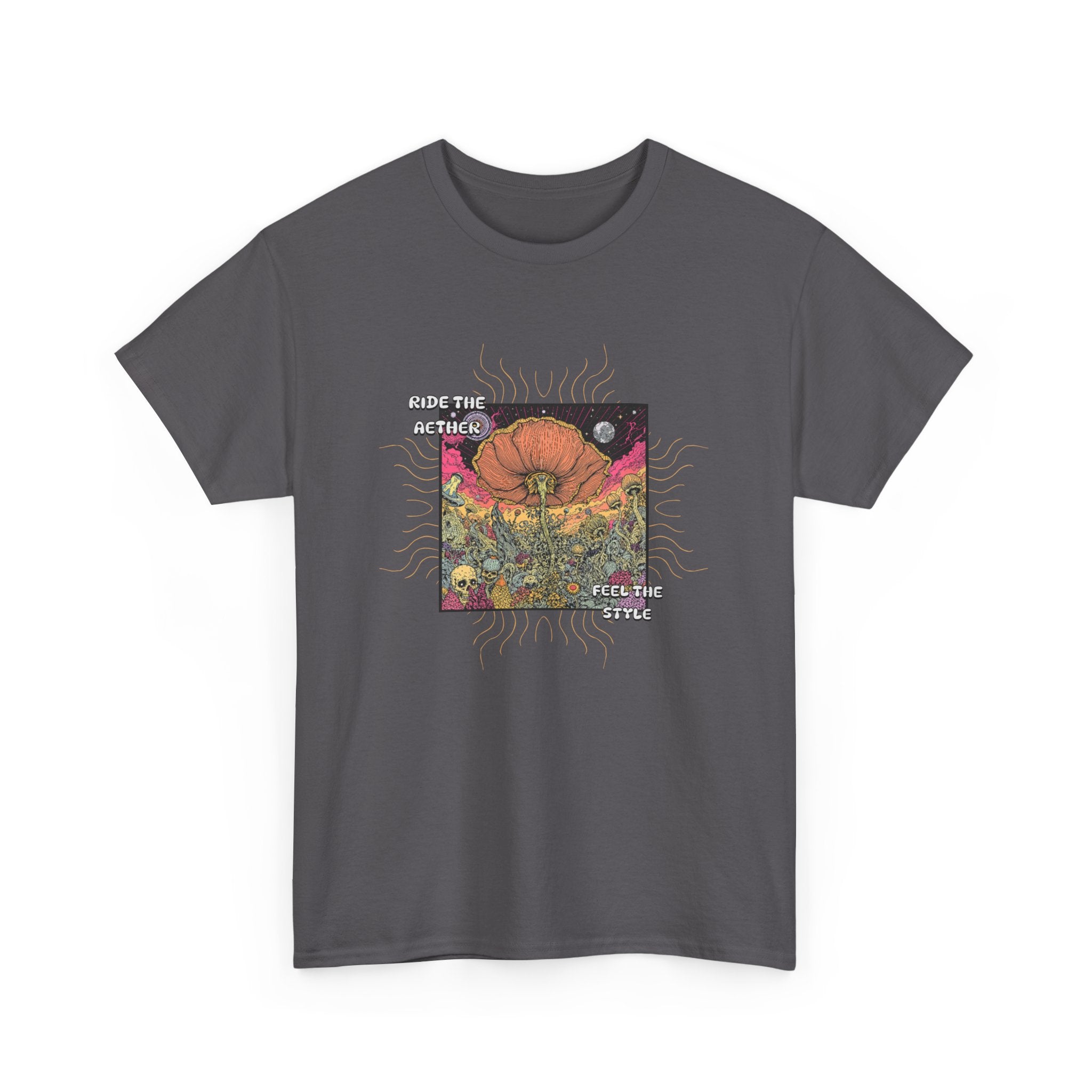 Celestial Pumpkin Unisex Heavy Cotton Tee, Halloween Apparel, Fall Fashion, Graphic Tee, Gift for Pumpkin Lovers