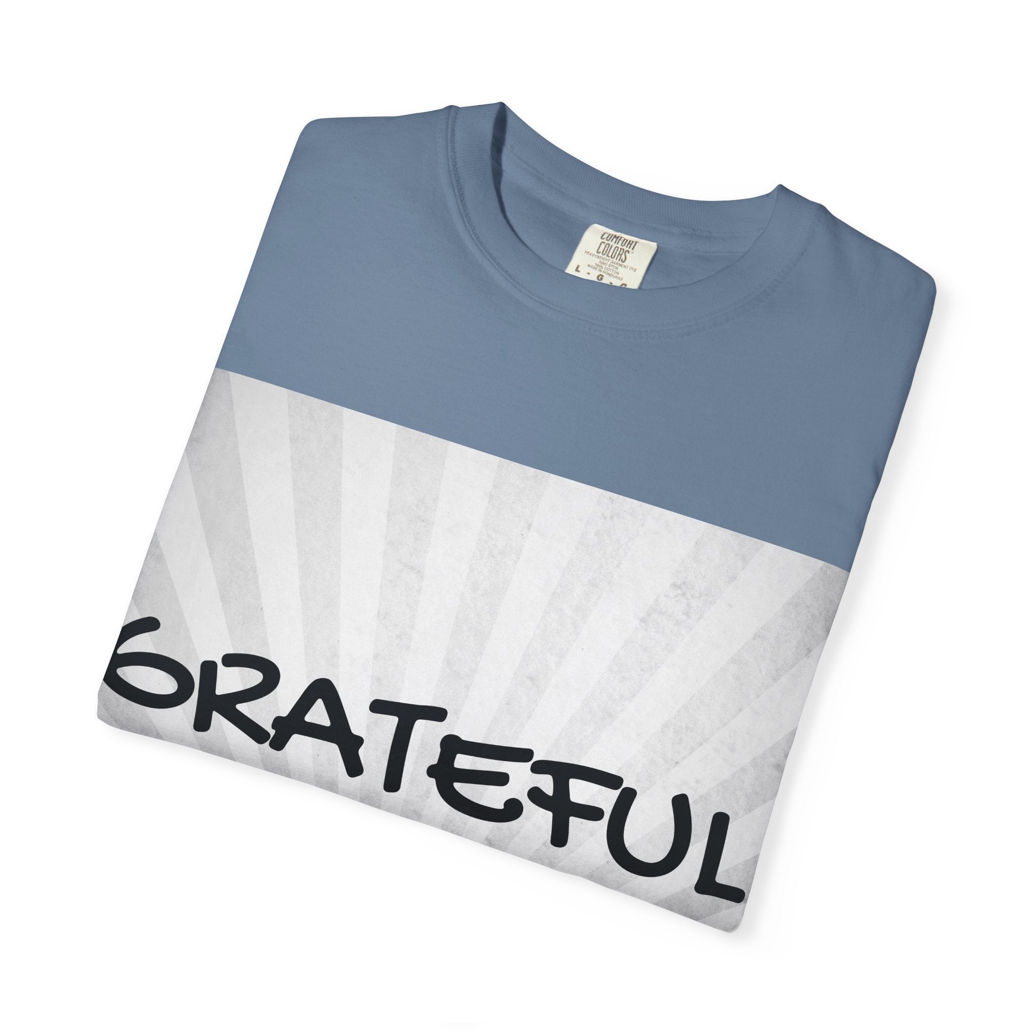 Grateful Floral T-Shirt, Positive Vibe Tee, Gift for Friends, Motivational Apparel, Spring or Summer Style