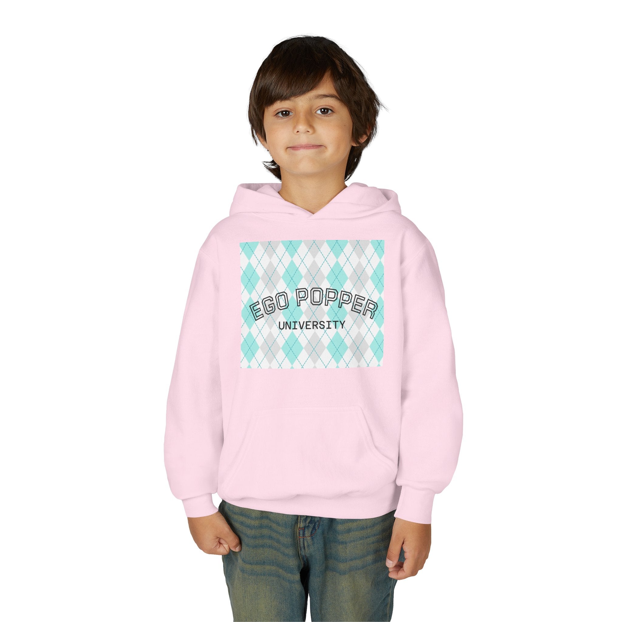 Ego Popper University Hoodie, Youth Sweater for Students, College Apparel, Funny Gift for Graduates, Cool Casual Wear