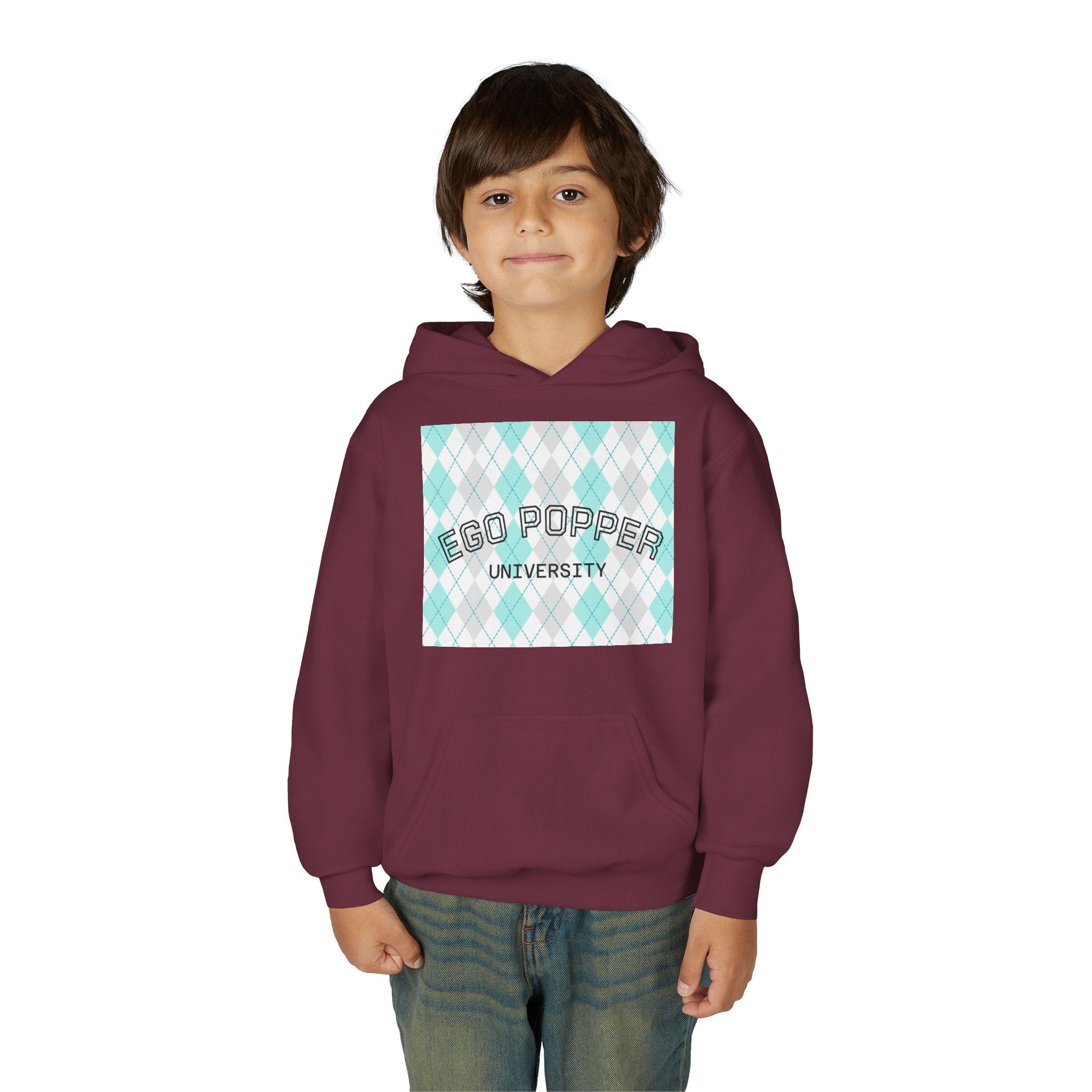 Ego Popper University Hoodie, Youth Sweater for Students, College Apparel, Funny Gift for Graduates, Cool Casual Wear