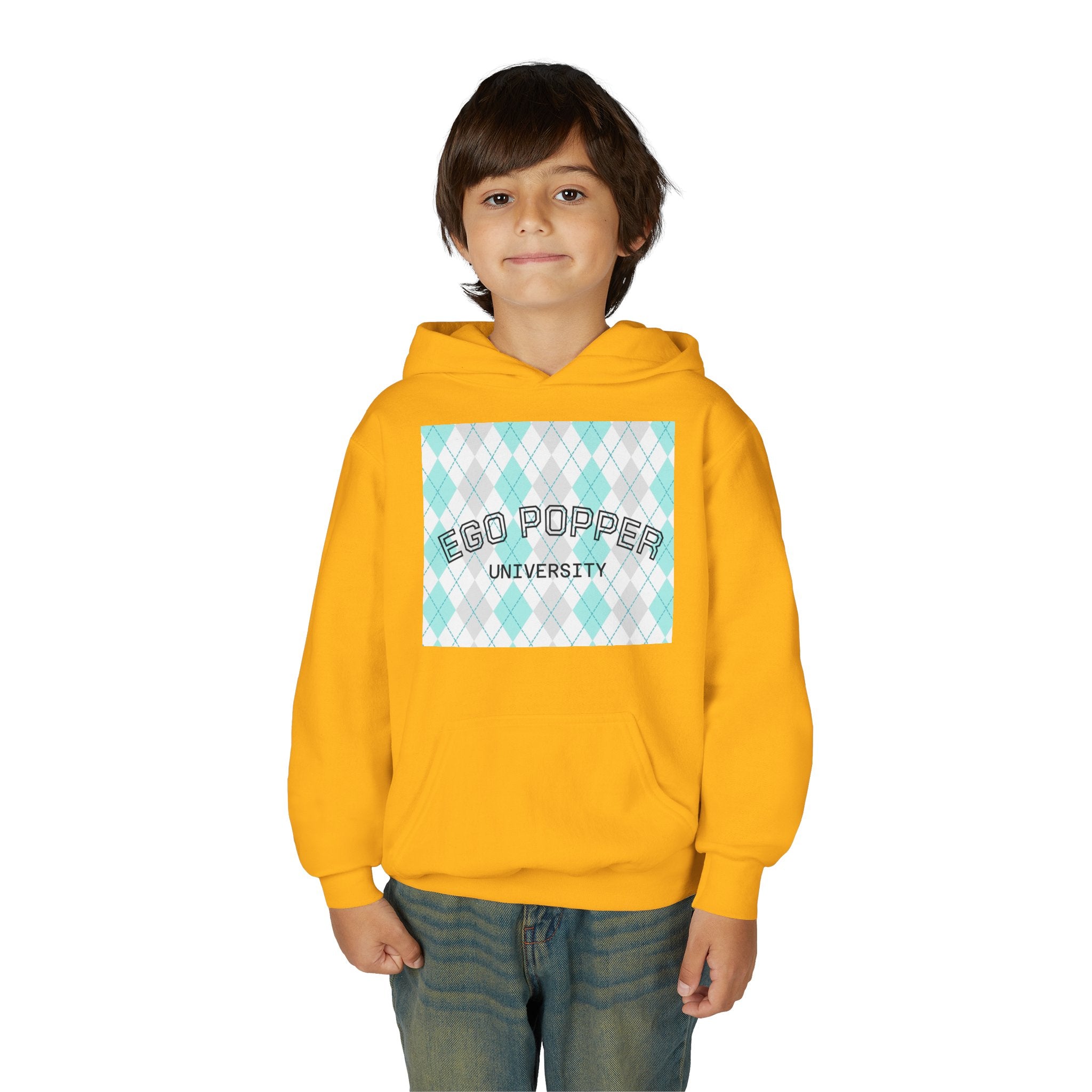 Ego Popper University Hoodie, Youth Sweater for Students, College Apparel, Funny Gift for Graduates, Cool Casual Wear