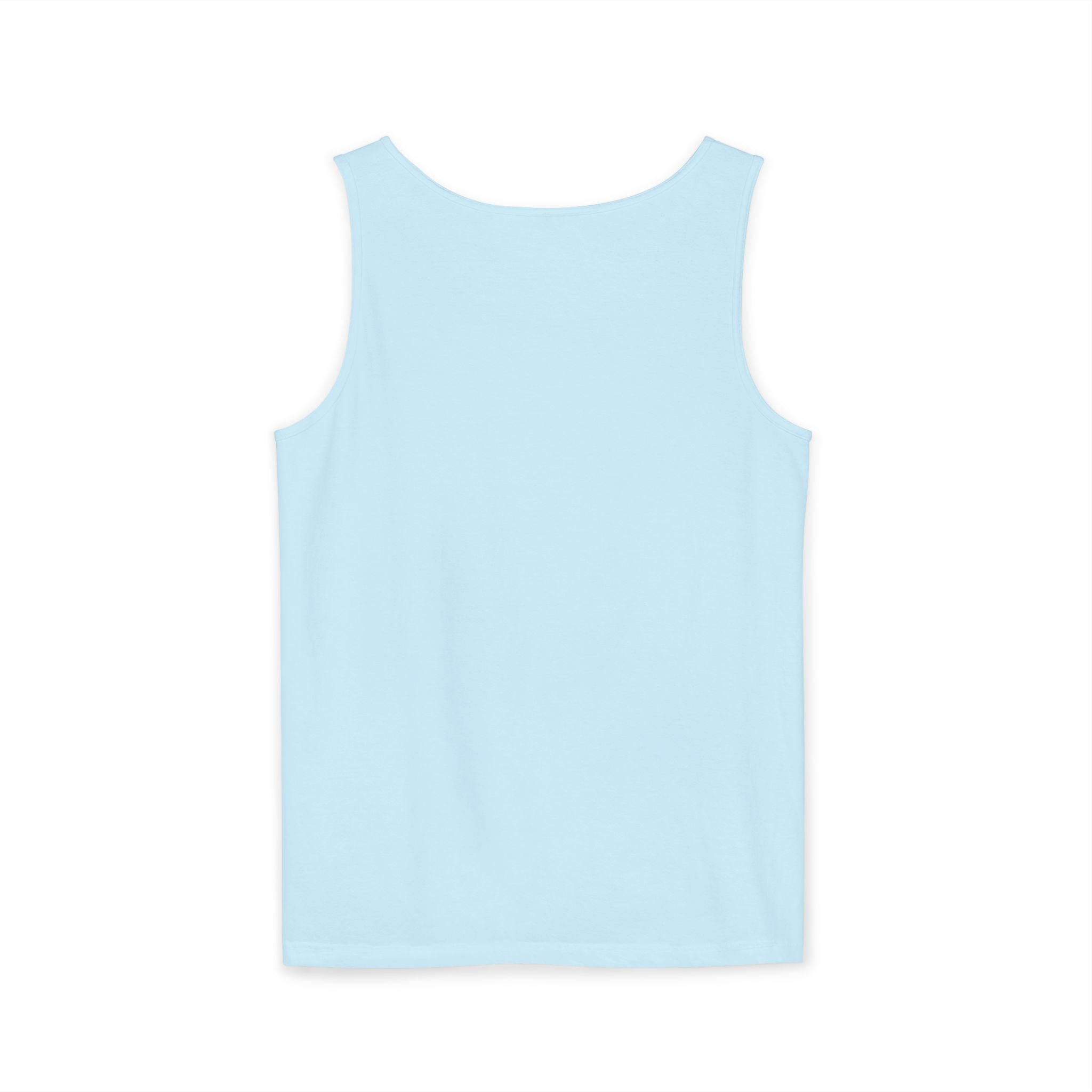 Garment-Dyed Tank Top with 'Real' Design, Summer Wear, Casual Shirt, Holiday Gift, Layering Essential, Positive Vibes