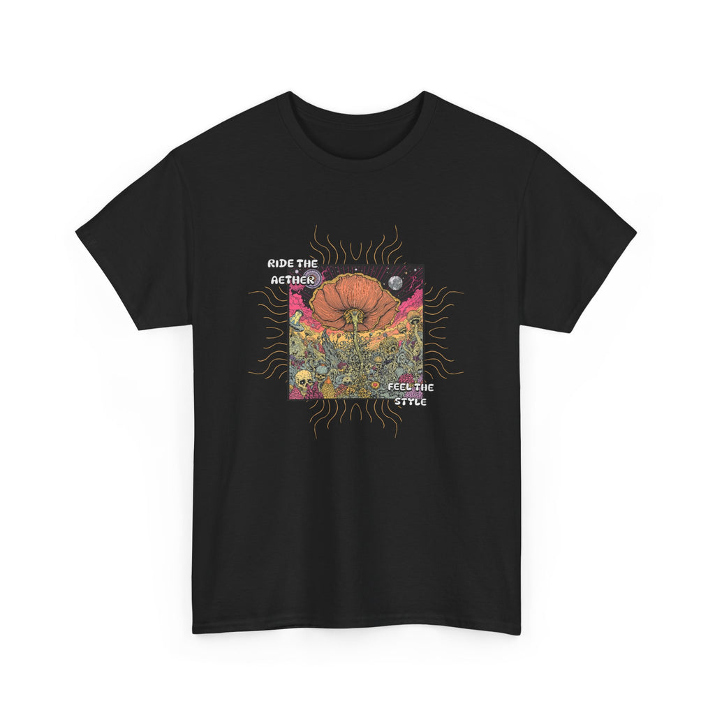 Celestial Pumpkin Unisex Heavy Cotton Tee, Halloween Apparel, Fall Fashion, Graphic Tee, Gift for Pumpkin Lovers