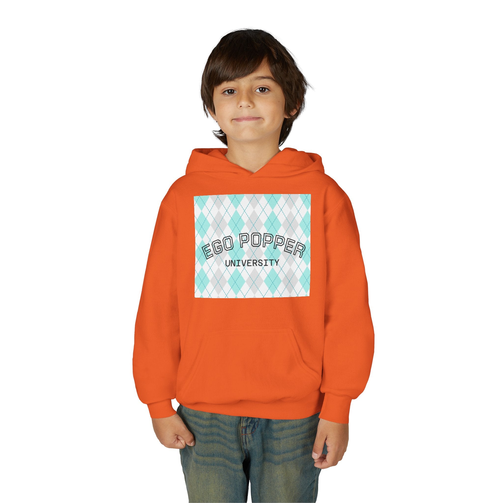 Ego Popper University Hoodie, Youth Sweater for Students, College Apparel, Funny Gift for Graduates, Cool Casual Wear