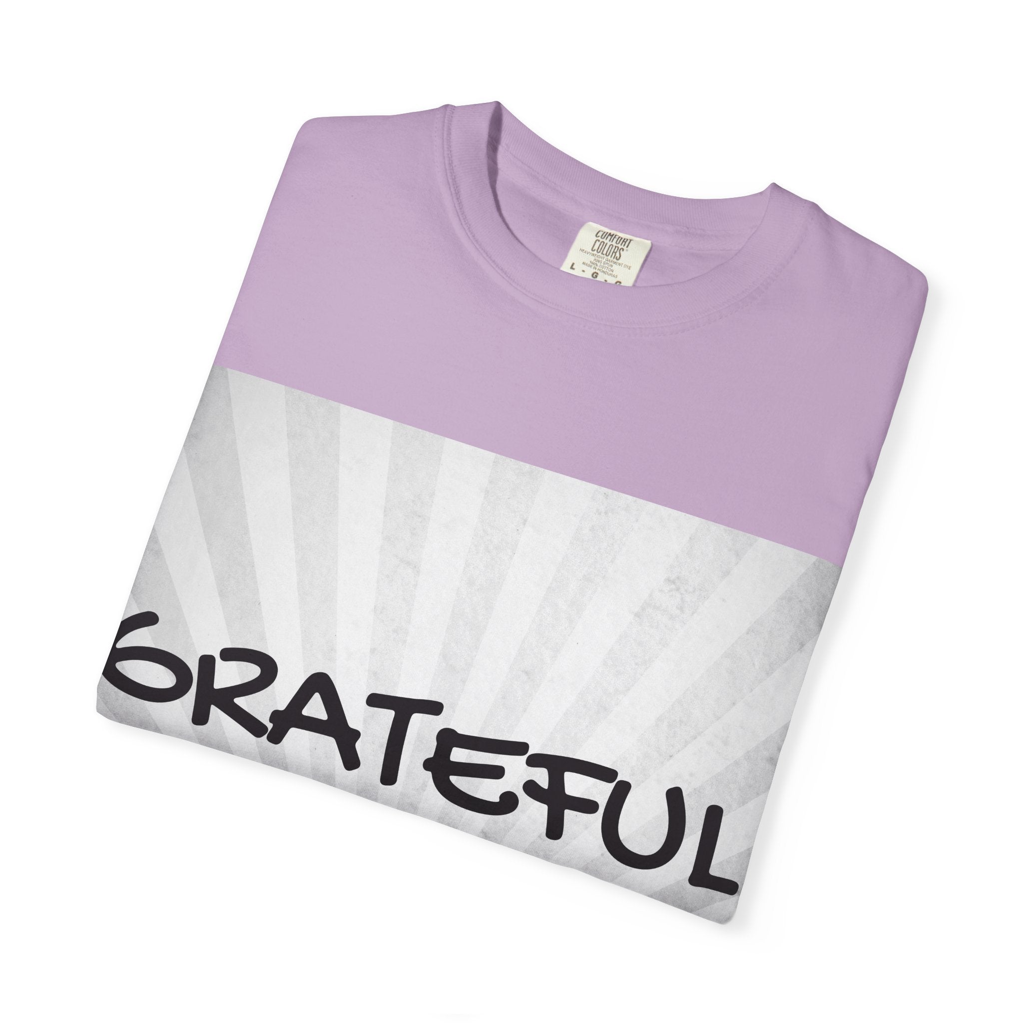 Grateful Floral T-Shirt, Positive Vibe Tee, Gift for Friends, Motivational Apparel, Spring or Summer Style