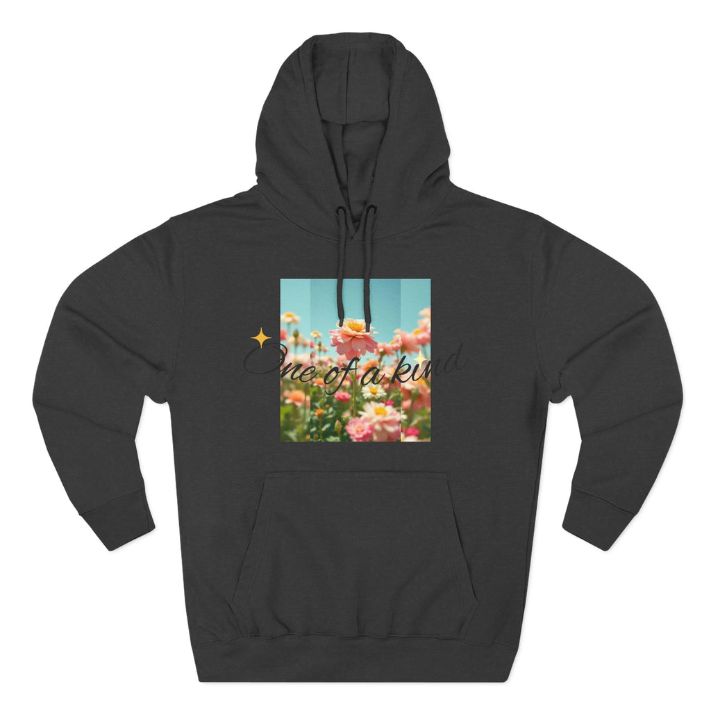 Unique Floral Fleece Hoodie, Cozy Casual Wear, Gift for Her, Trendy Sweatshirt, Spring Fashion, Matching Outfits