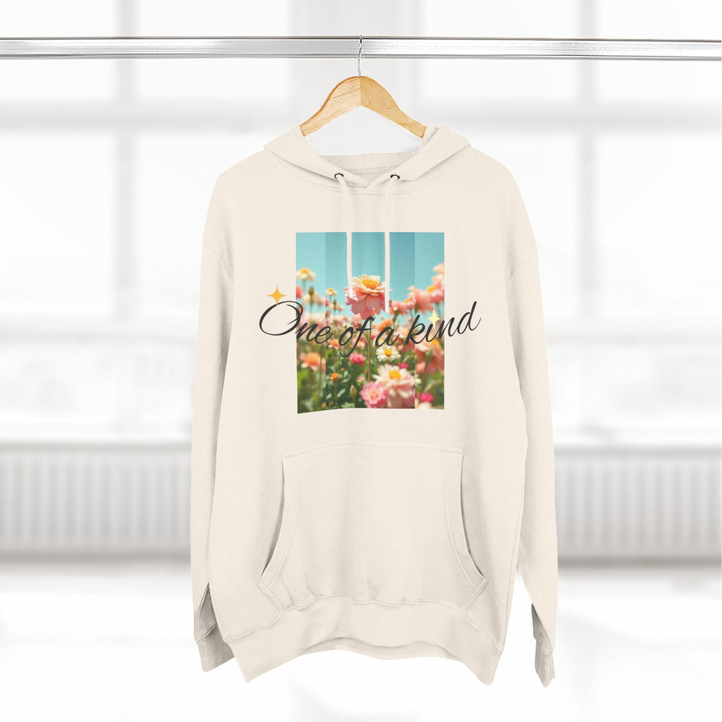 Unique Floral Fleece Hoodie, Cozy Casual Wear, Gift for Her, Trendy Sweatshirt, Spring Fashion, Matching Outfits