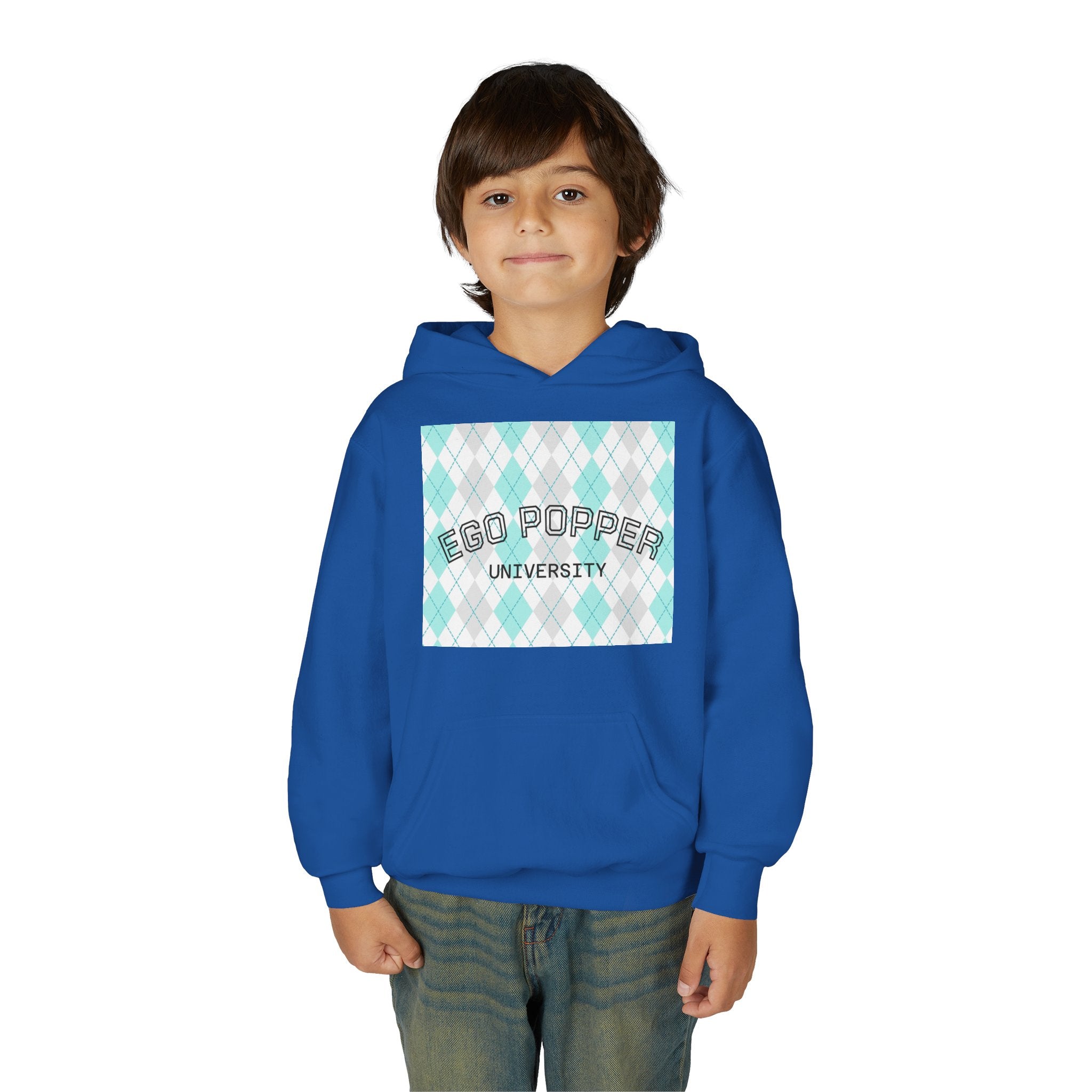 Ego Popper University Hoodie, Youth Sweater for Students, College Apparel, Funny Gift for Graduates, Cool Casual Wear