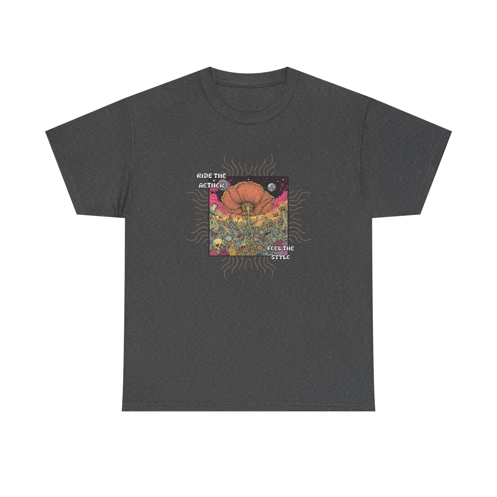 Celestial Pumpkin Unisex Heavy Cotton Tee, Halloween Apparel, Fall Fashion, Graphic Tee, Gift for Pumpkin Lovers