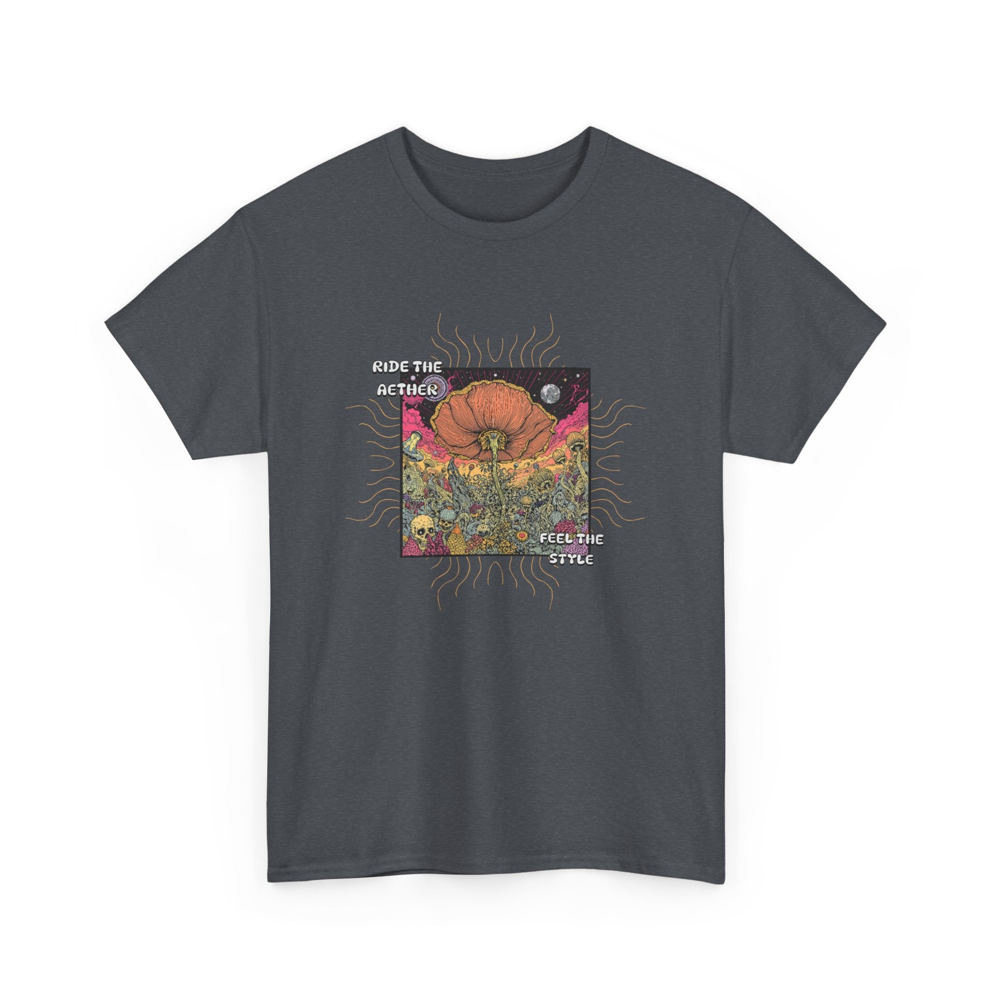 Celestial Pumpkin Unisex Heavy Cotton Tee, Halloween Apparel, Fall Fashion, Graphic Tee, Gift for Pumpkin Lovers