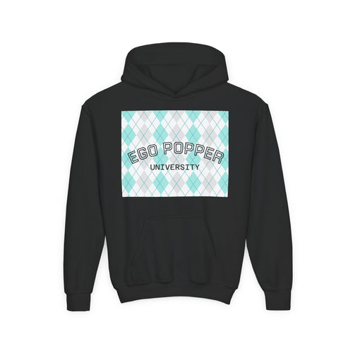 Ego Popper University Hoodie, Youth Sweater for Students, College Apparel, Funny Gift for Graduates, Cool Casual Wear