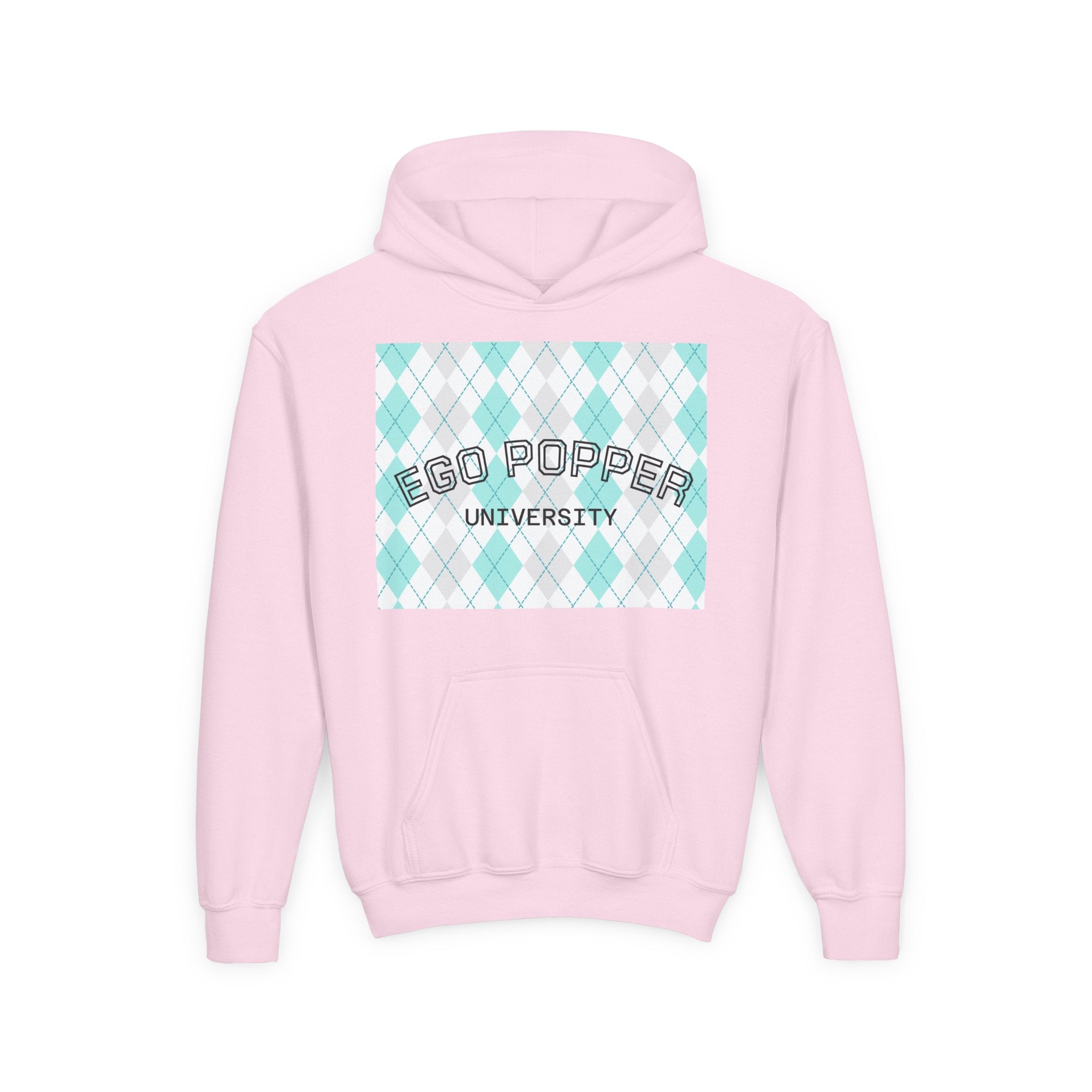 Ego Popper University Hoodie, Youth Sweater for Students, College Apparel, Funny Gift for Graduates, Cool Casual Wear