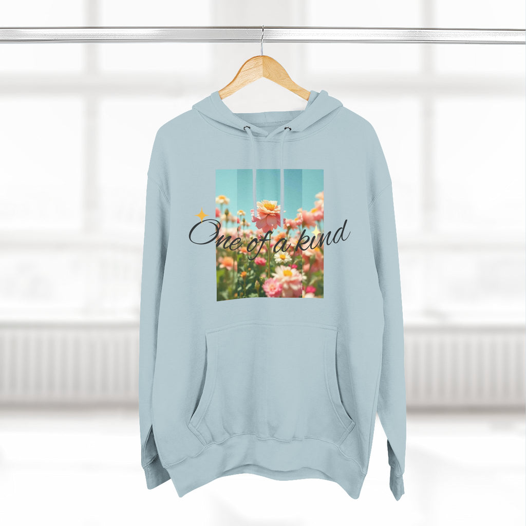 Unique Floral Fleece Hoodie, Cozy Casual Wear, Gift for Her, Trendy Sweatshirt, Spring Fashion, Matching Outfits