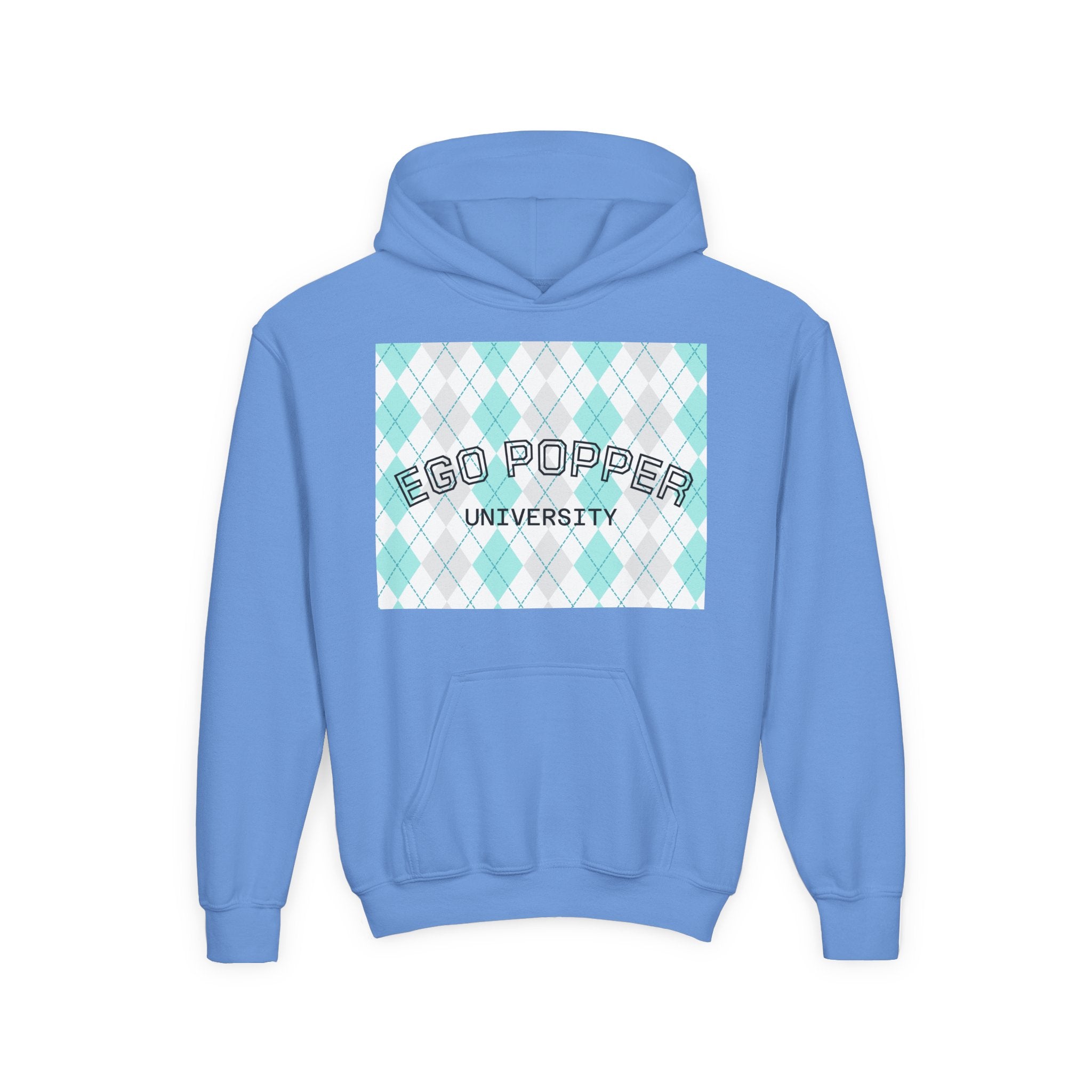 Ego Popper University Hoodie, Youth Sweater for Students, College Apparel, Funny Gift for Graduates, Cool Casual Wear