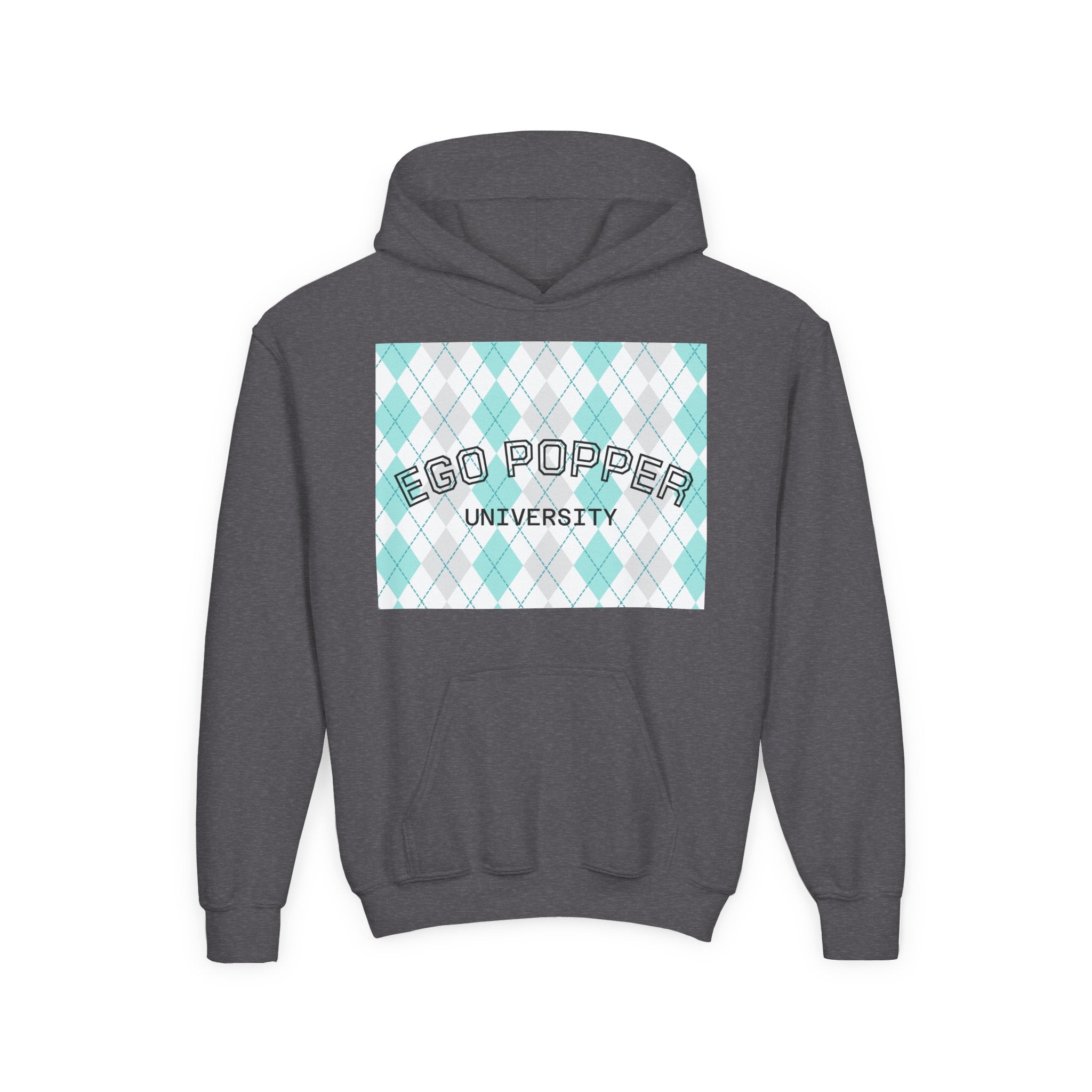 Ego Popper University Hoodie, Youth Sweater for Students, College Apparel, Funny Gift for Graduates, Cool Casual Wear