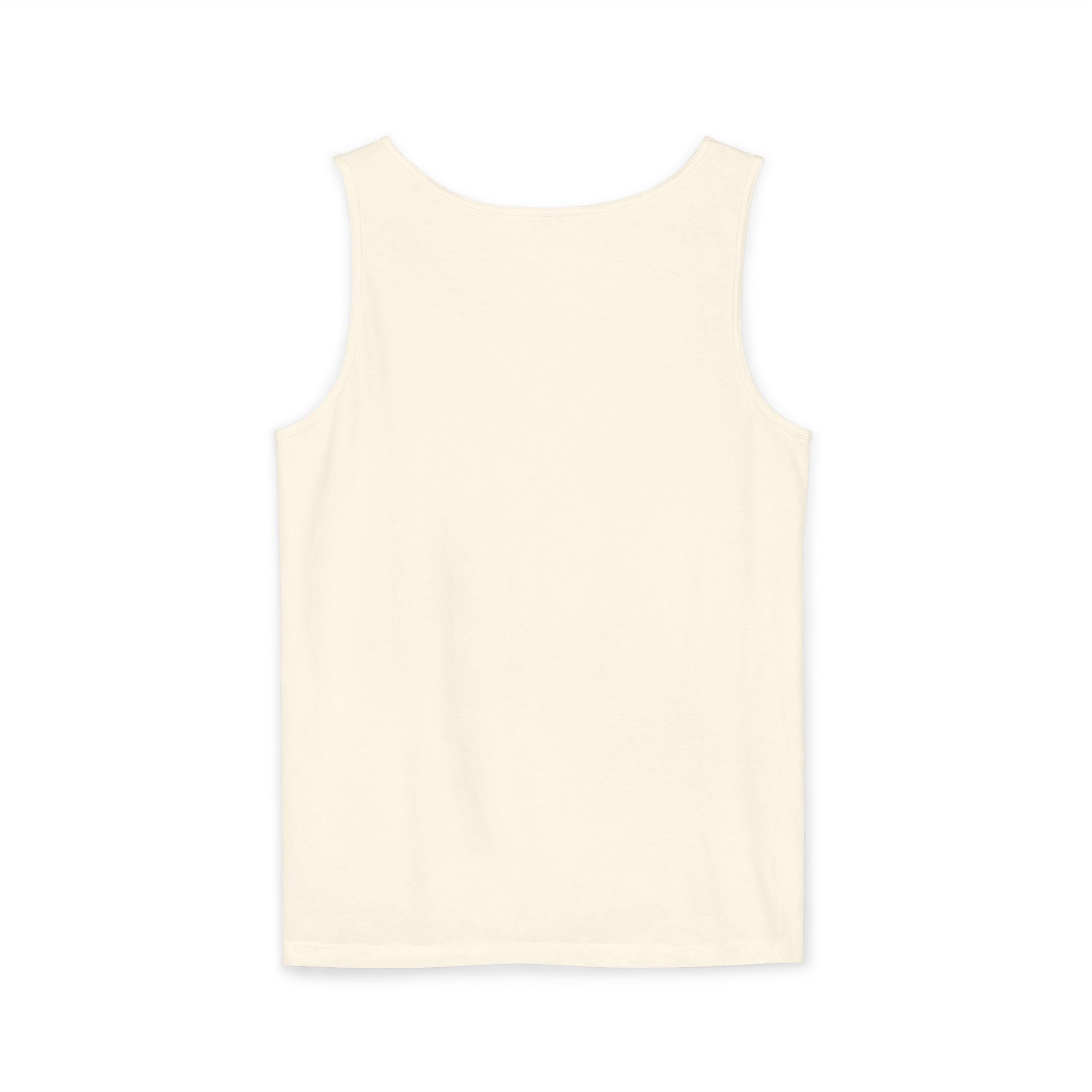 Garment-Dyed Tank Top with 'Real' Design, Summer Wear, Casual Shirt, Holiday Gift, Layering Essential, Positive Vibes