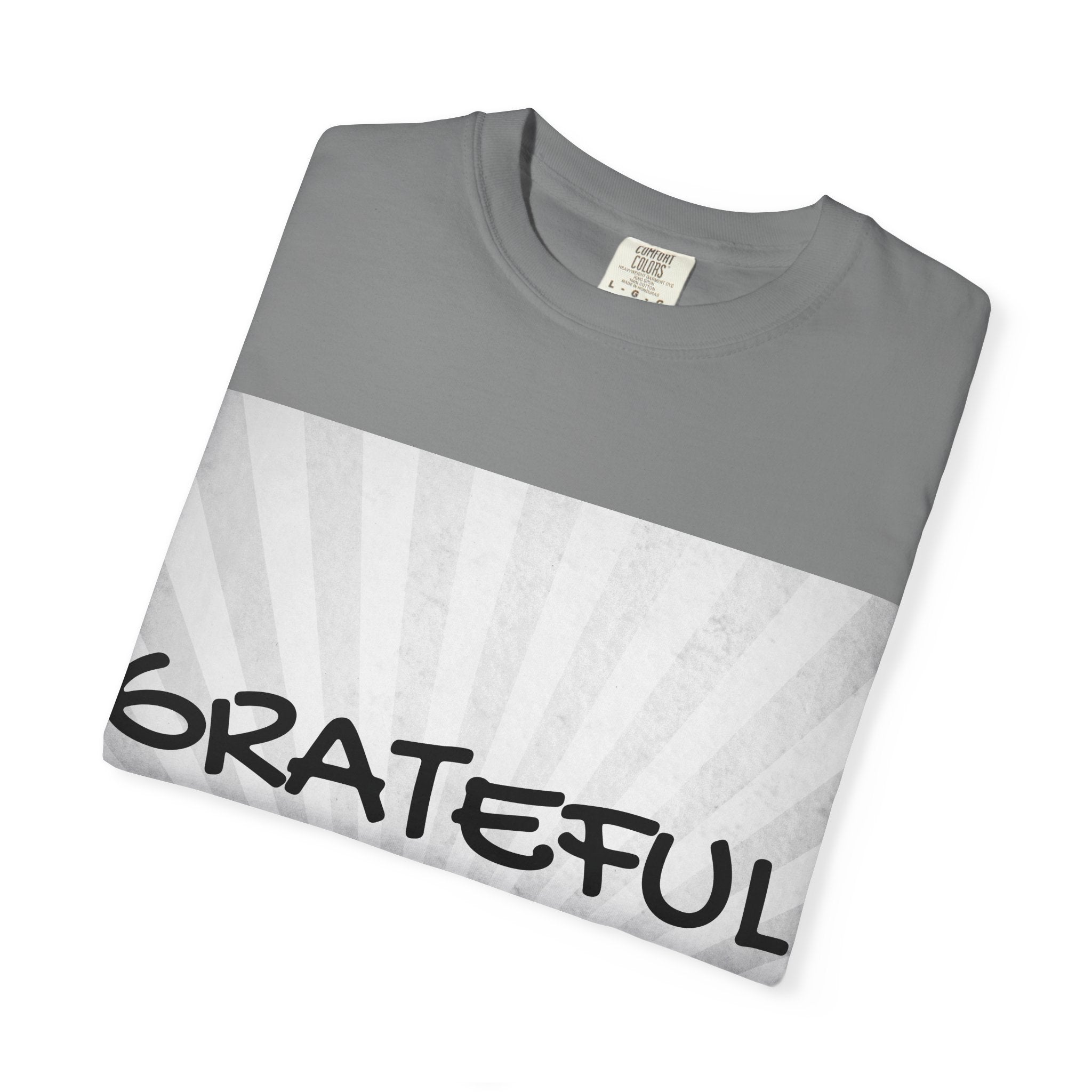 Grateful Floral T-Shirt, Positive Vibe Tee, Gift for Friends, Motivational Apparel, Spring or Summer Style