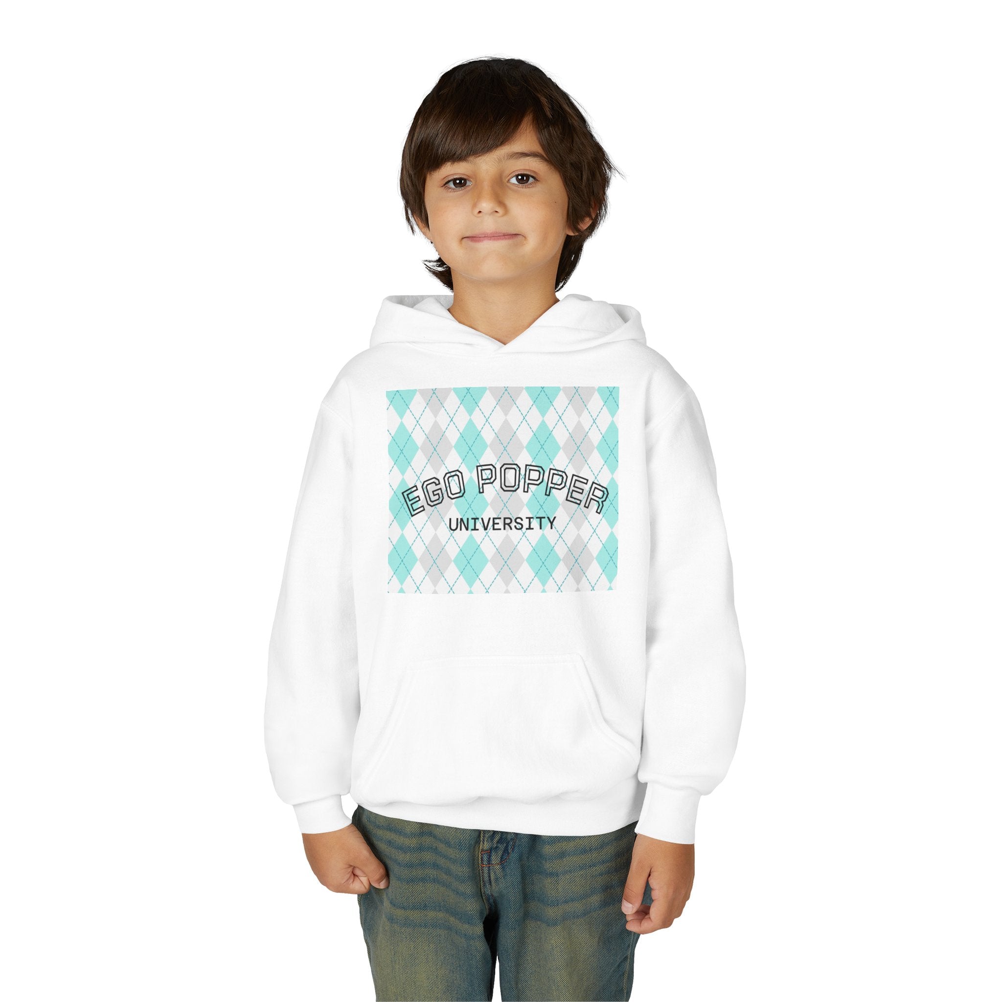 Ego Popper University Hoodie, Youth Sweater for Students, College Apparel, Funny Gift for Graduates, Cool Casual Wear