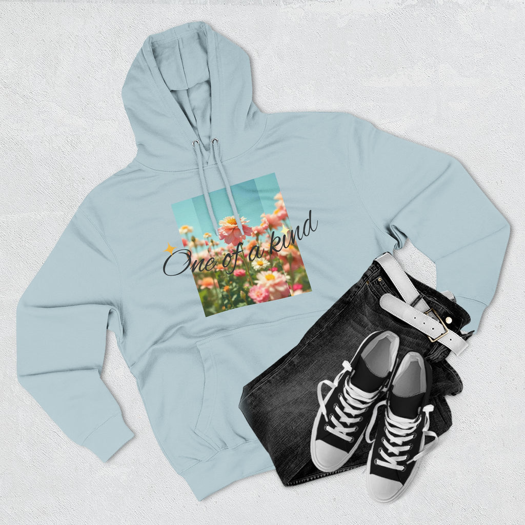 Unique Floral Fleece Hoodie, Cozy Casual Wear, Gift for Her, Trendy Sweatshirt, Spring Fashion, Matching Outfits