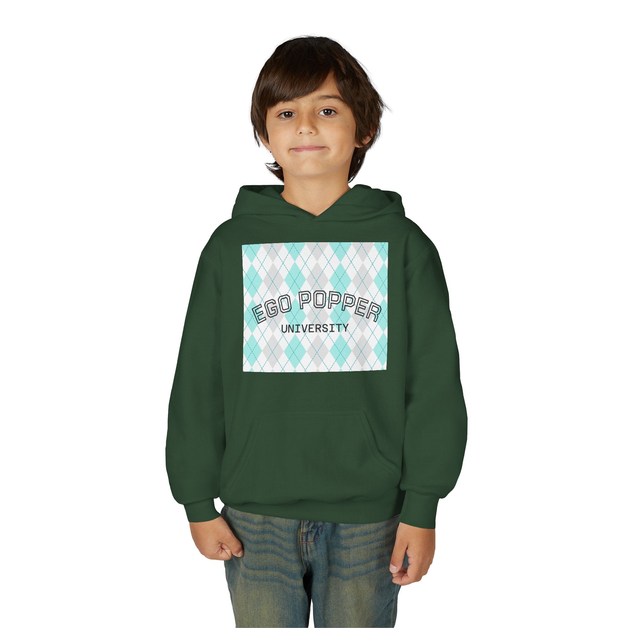 Ego Popper University Hoodie, Youth Sweater for Students, College Apparel, Funny Gift for Graduates, Cool Casual Wear
