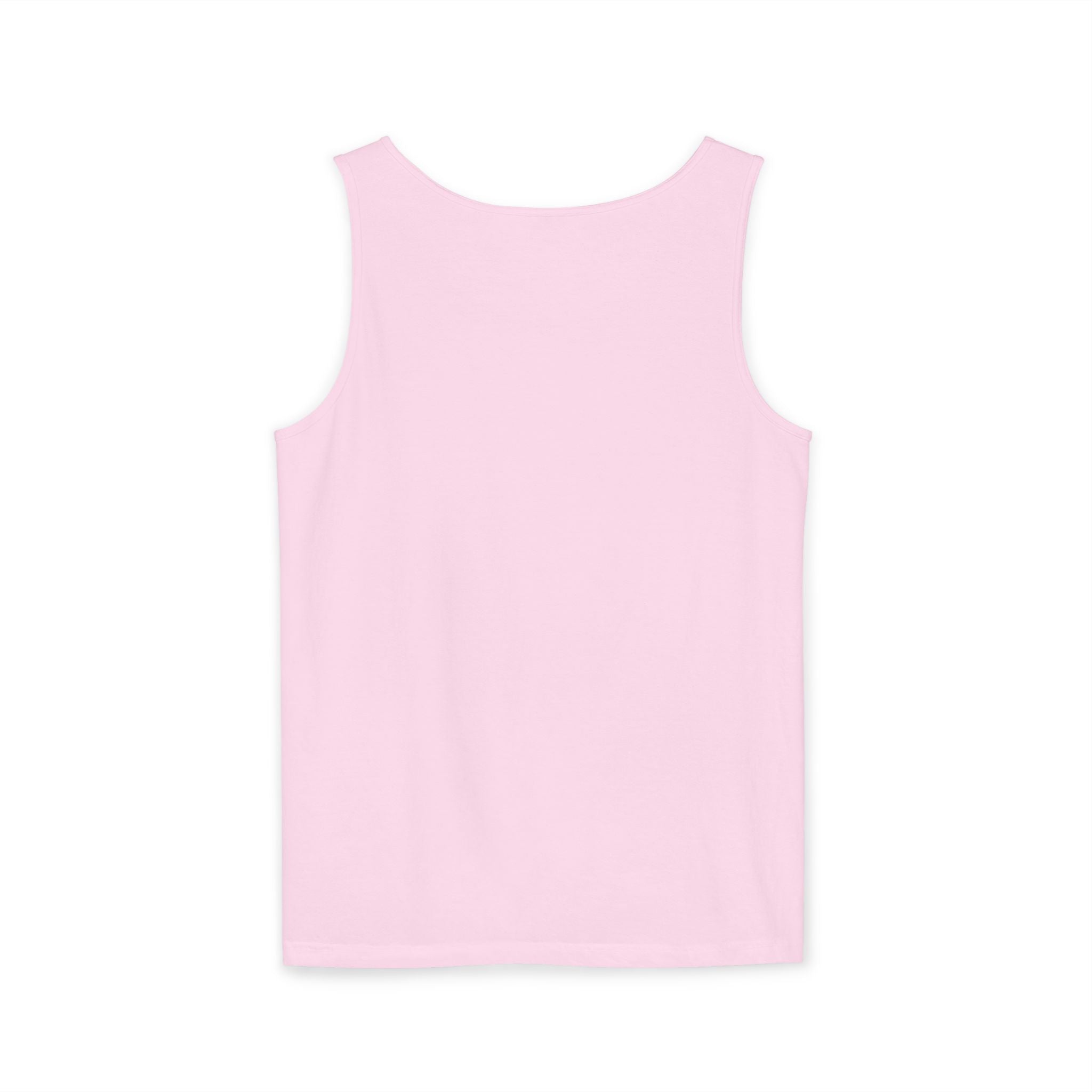 Garment-Dyed Tank Top with 'Real' Design, Summer Wear, Casual Shirt, Holiday Gift, Layering Essential, Positive Vibes