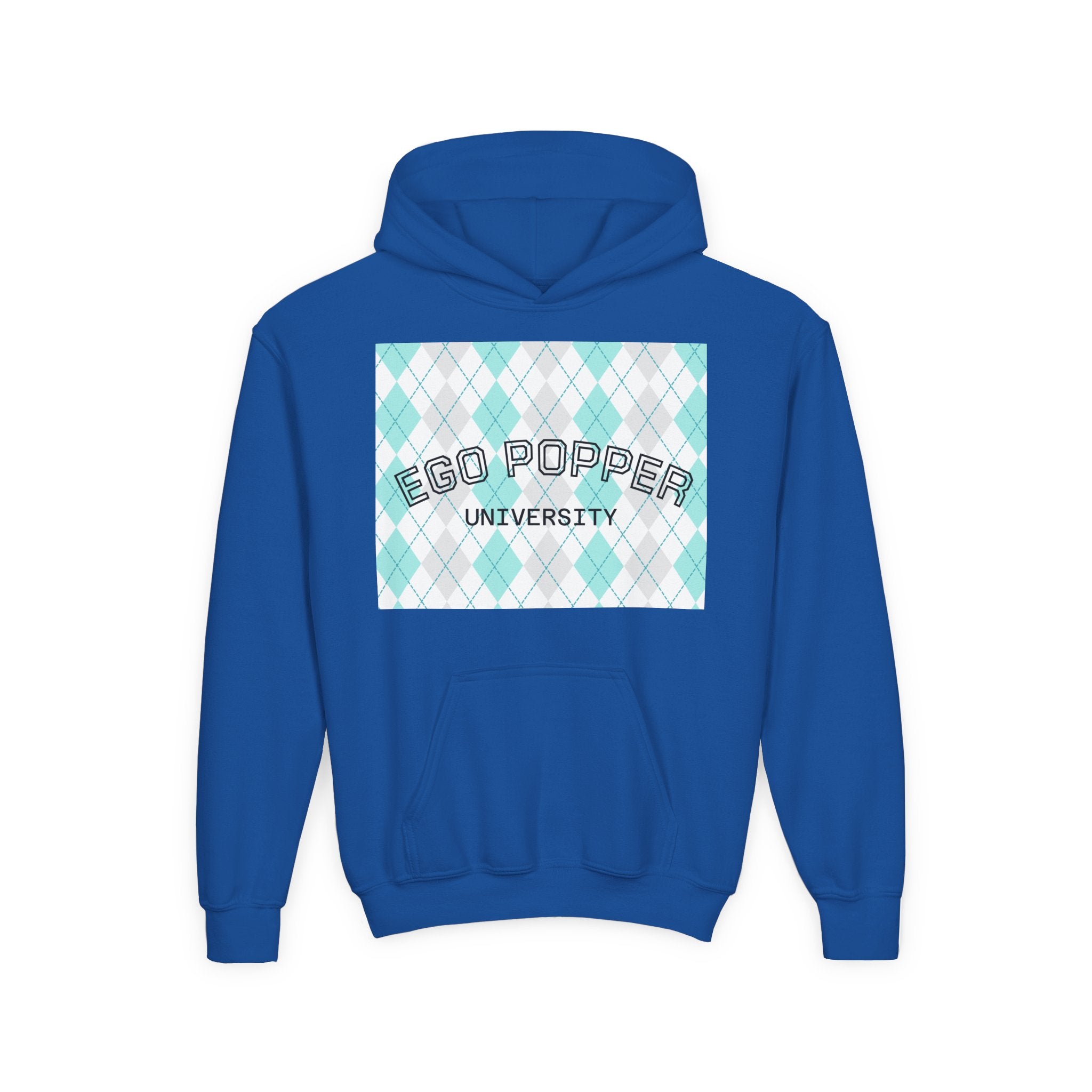 Ego Popper University Hoodie, Youth Sweater for Students, College Apparel, Funny Gift for Graduates, Cool Casual Wear